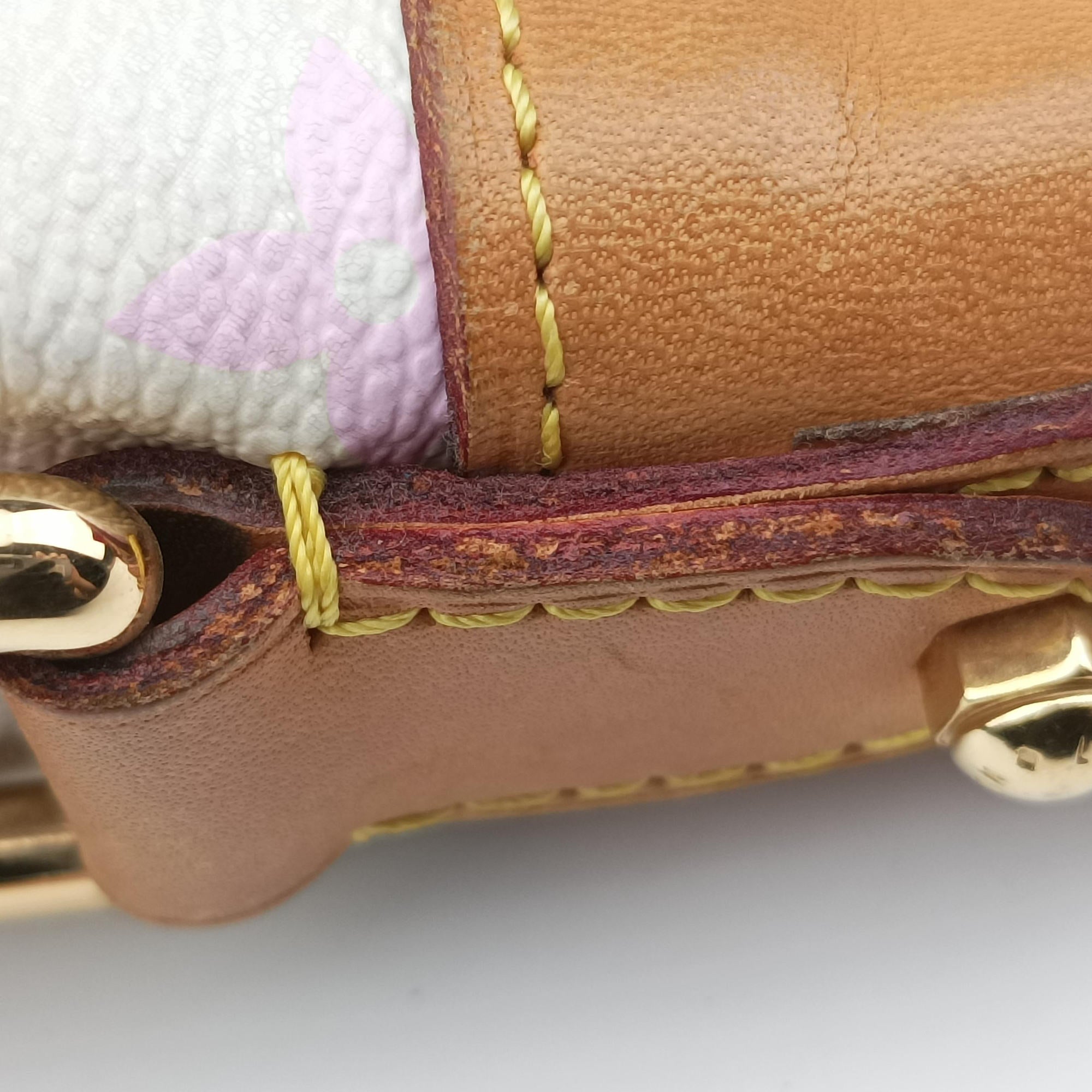 Secondhand Louis Vuitton GRETA white Monogram Multicolor M40195 shoulderbag | stylenewstar