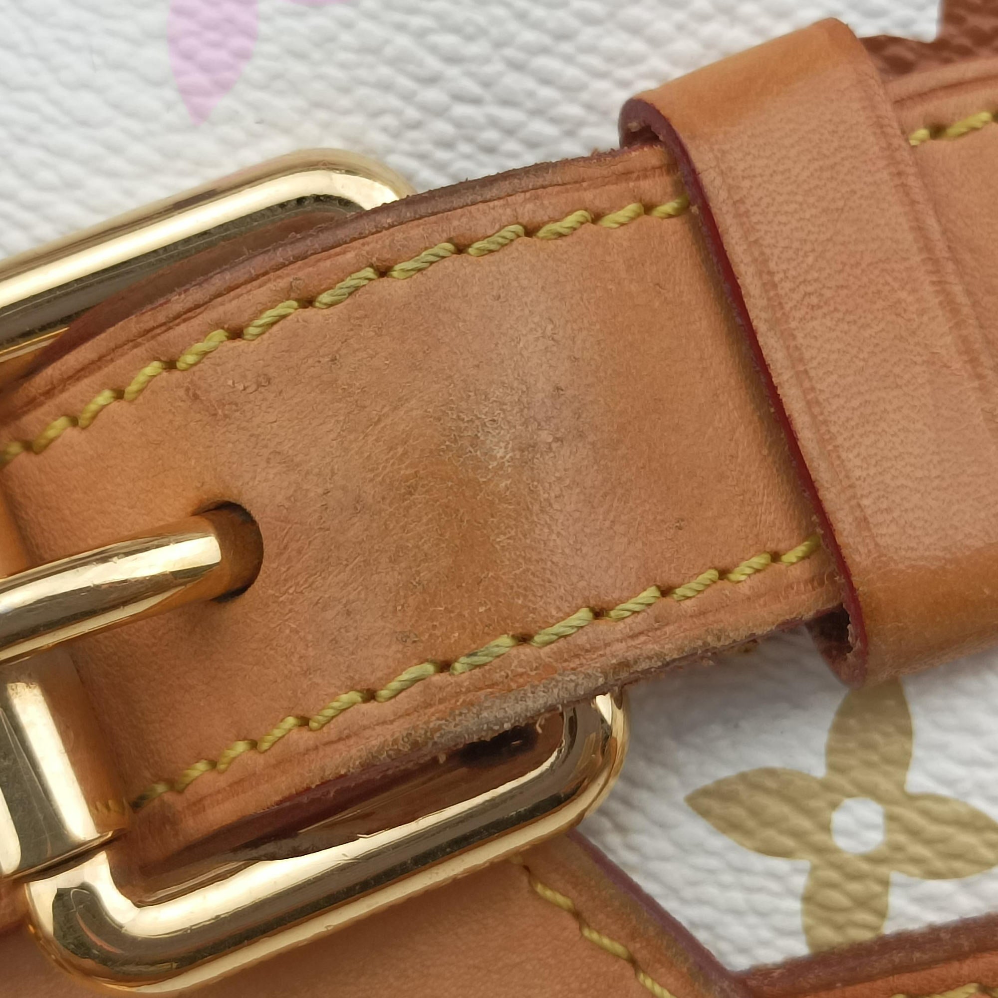 Secondhand Louis Vuitton GRETA white Monogram Multicolor M40195 shoulderbag | stylenewstar