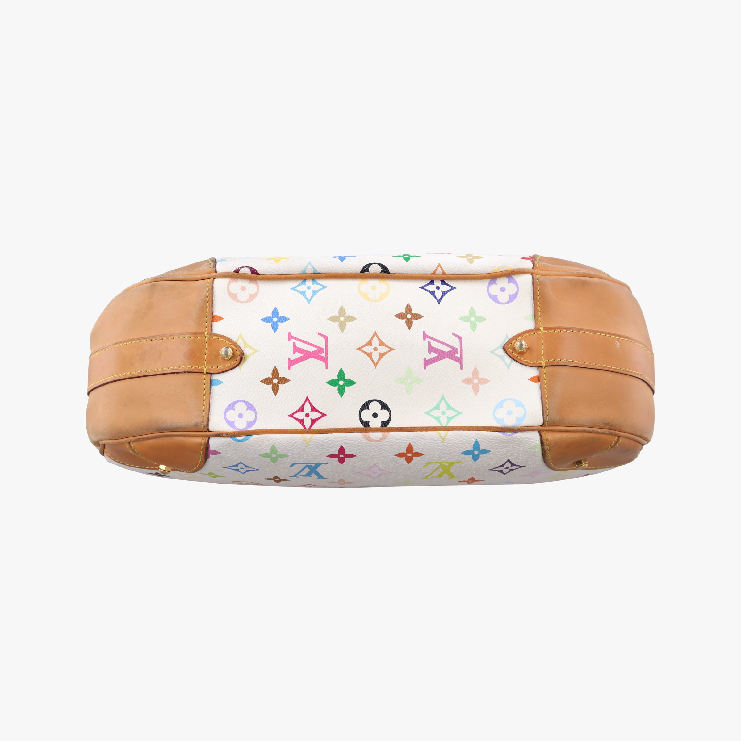 Secondhand Louis Vuitton GRETA white Monogram Multicolor M40195 shoulderbag | stylenewstar