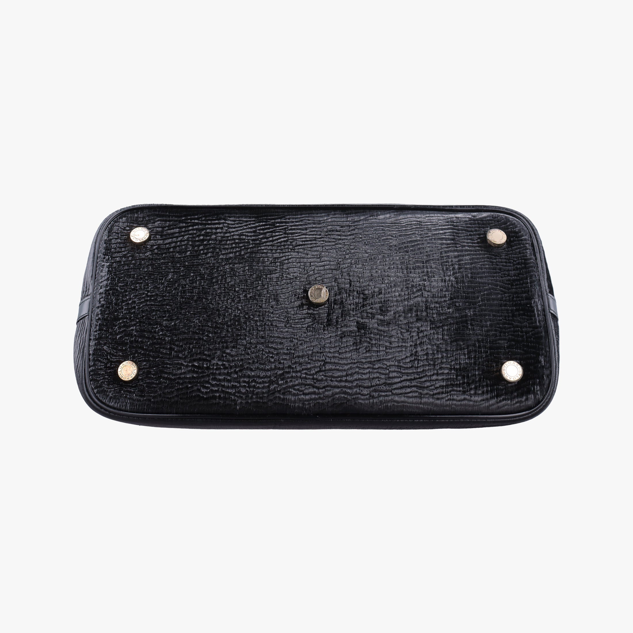 Pre-owned Bvlgari Python Isabella Rossellini Black patent  shoulderbag | stylenewstar