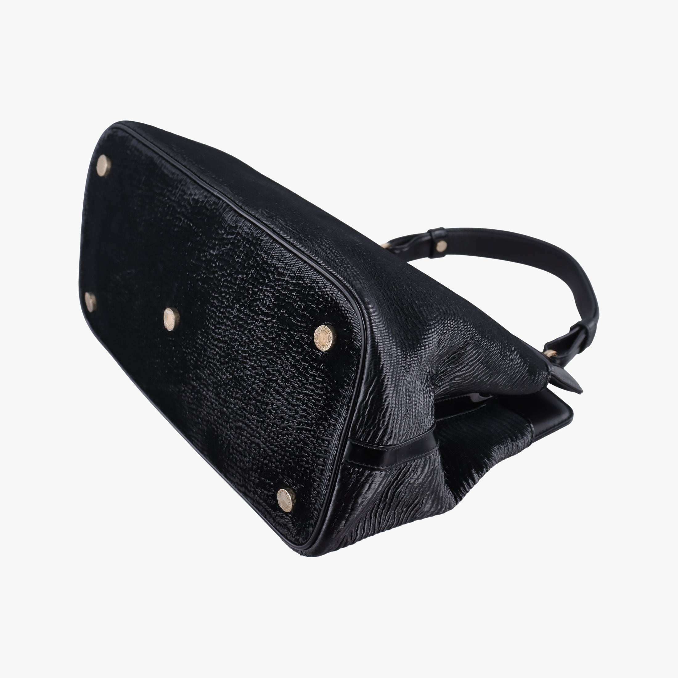 Pre-owned Bvlgari Python Isabella Rossellini Black patent  shoulderbag | stylenewstar