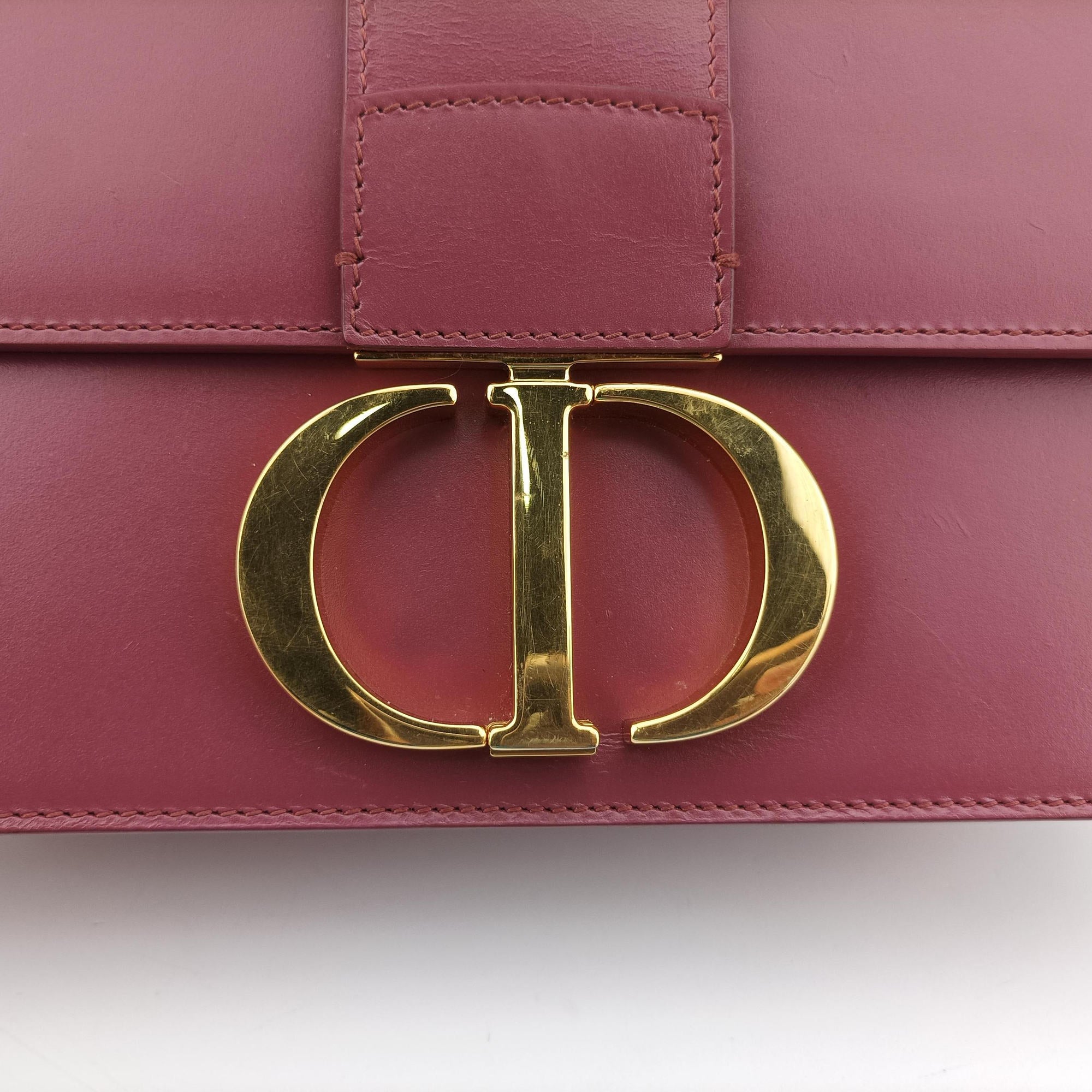 Vintage Christian Dior 30 Montaigne Pink Leather  shoulderbag | stylenewstar