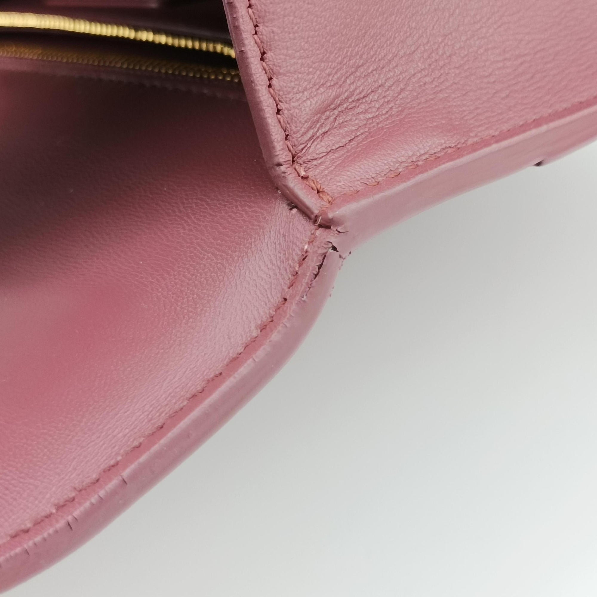 Vintage Christian Dior 30 Montaigne Pink Leather  shoulderbag | stylenewstar