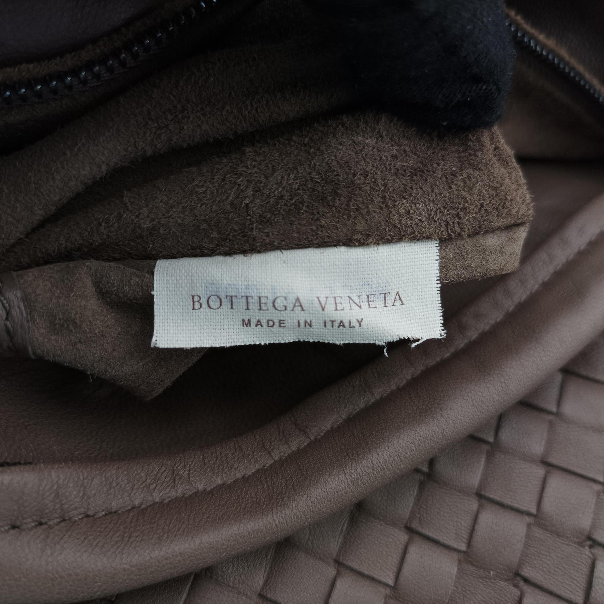 Pre-owned Bottega Veneta Intrecciato Shopper Acatl Brown lambskin  handbag | stylenewstar