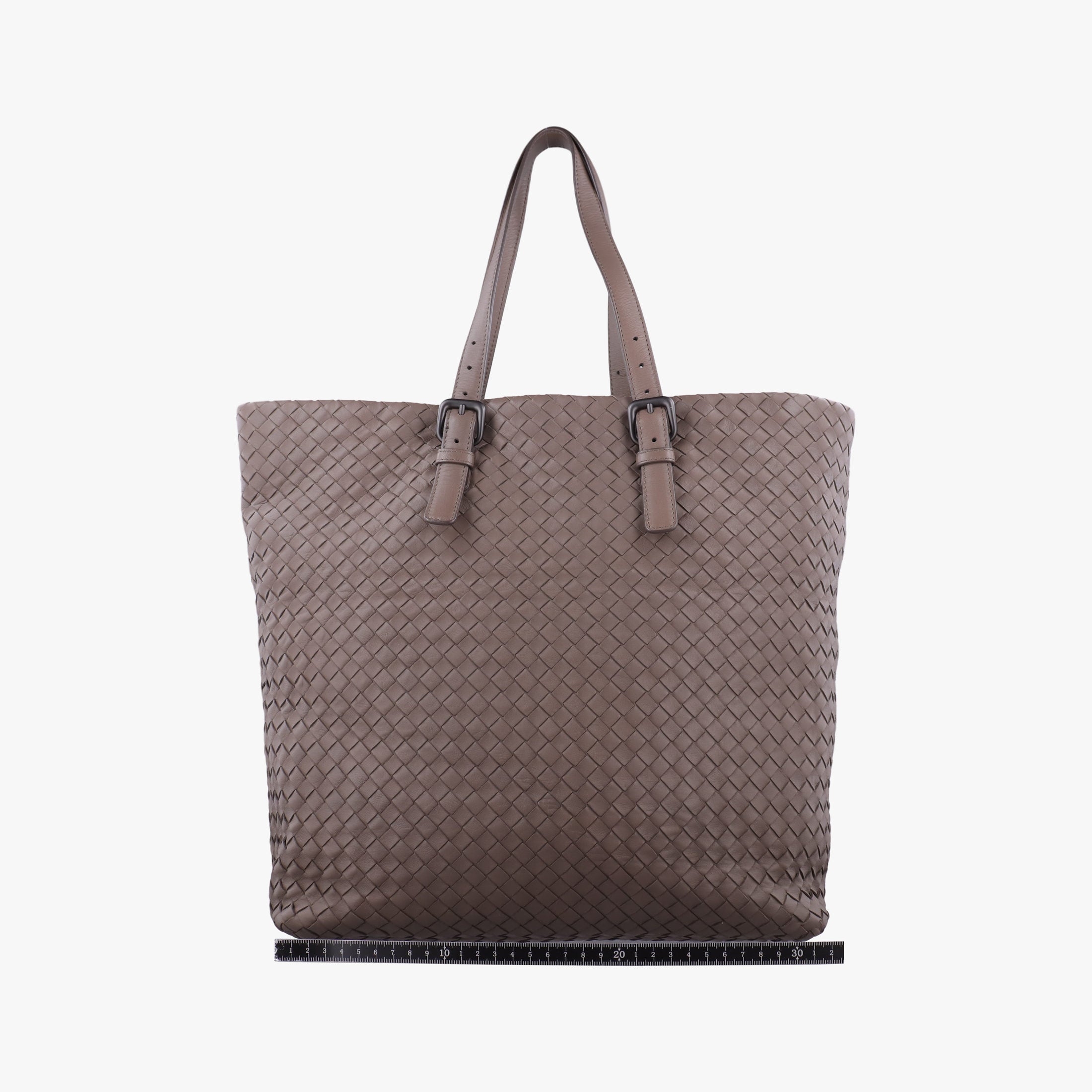 Pre-owned Bottega Veneta Intrecciato Shopper Acatl Brown lambskin  handbag | stylenewstar