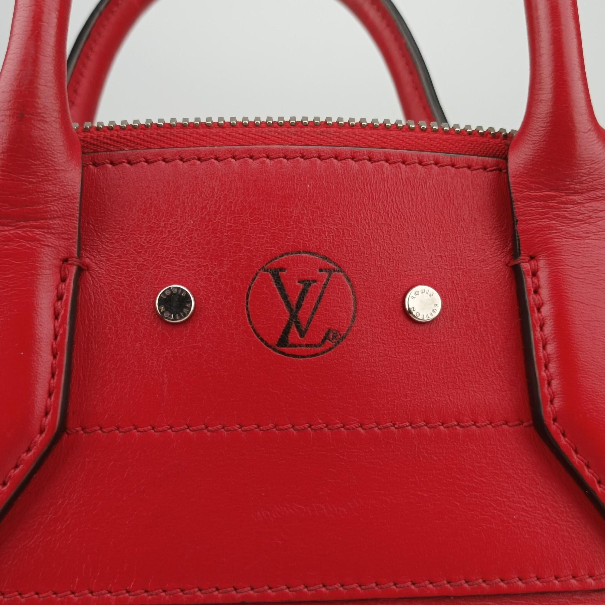 Vintage Louis Vuitton City Steamer PM Rouge leather M51030 shoulderbag | stylenewstar