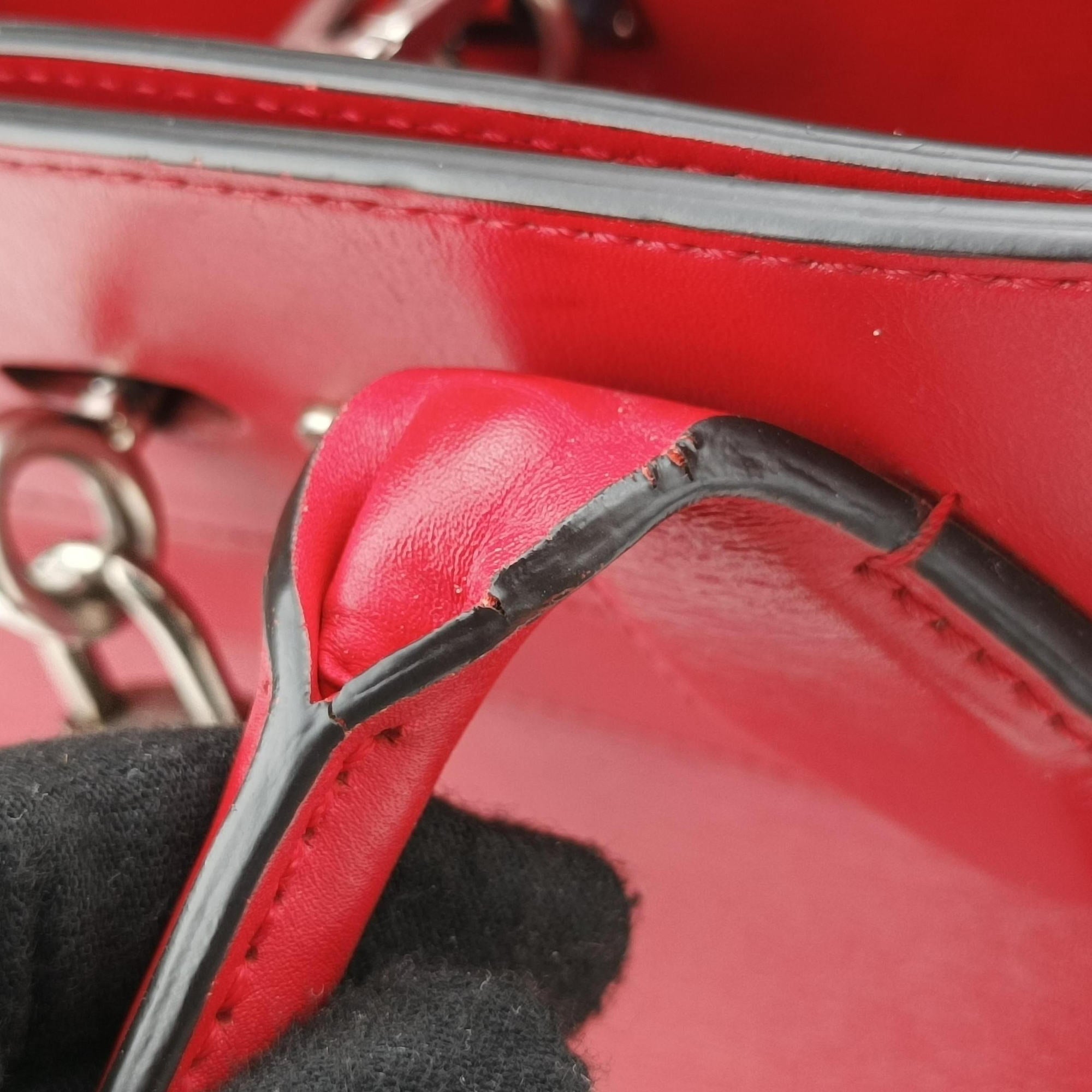 Vintage Louis Vuitton City Steamer PM Rouge leather M51030 shoulderbag | stylenewstar