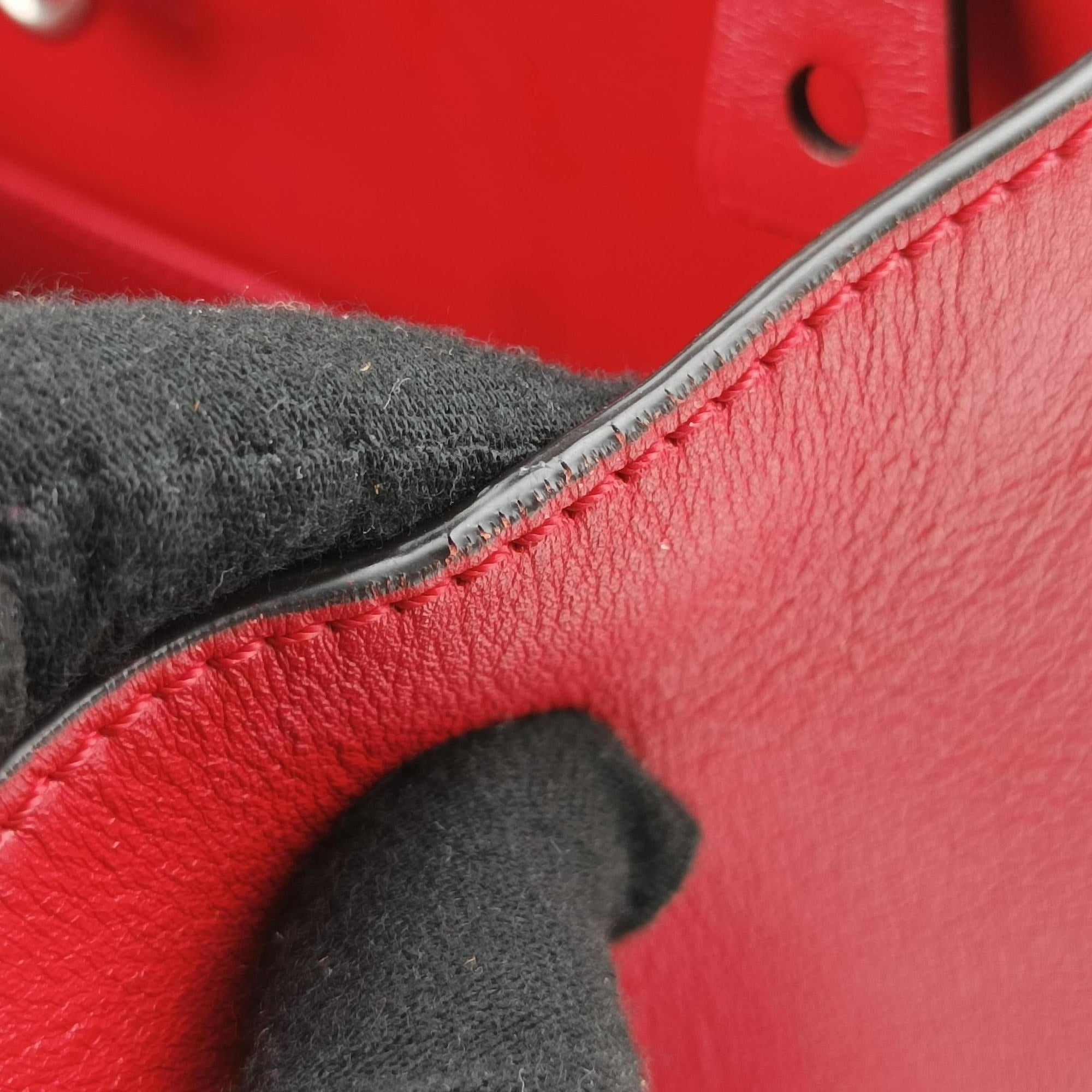 Vintage Louis Vuitton City Steamer PM Rouge leather M51030 shoulderbag | stylenewstar