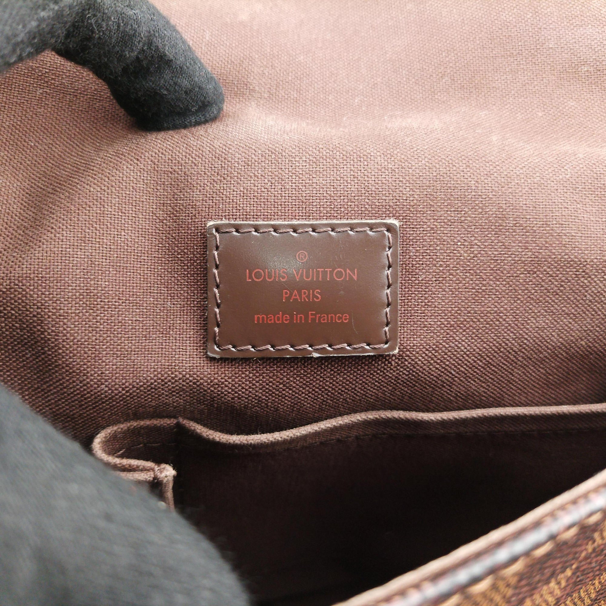 Pre-owned Louis Vuitton BROOKLYN PM EBENE Damier Canvas N51210 shoulderbag | stylenewstar