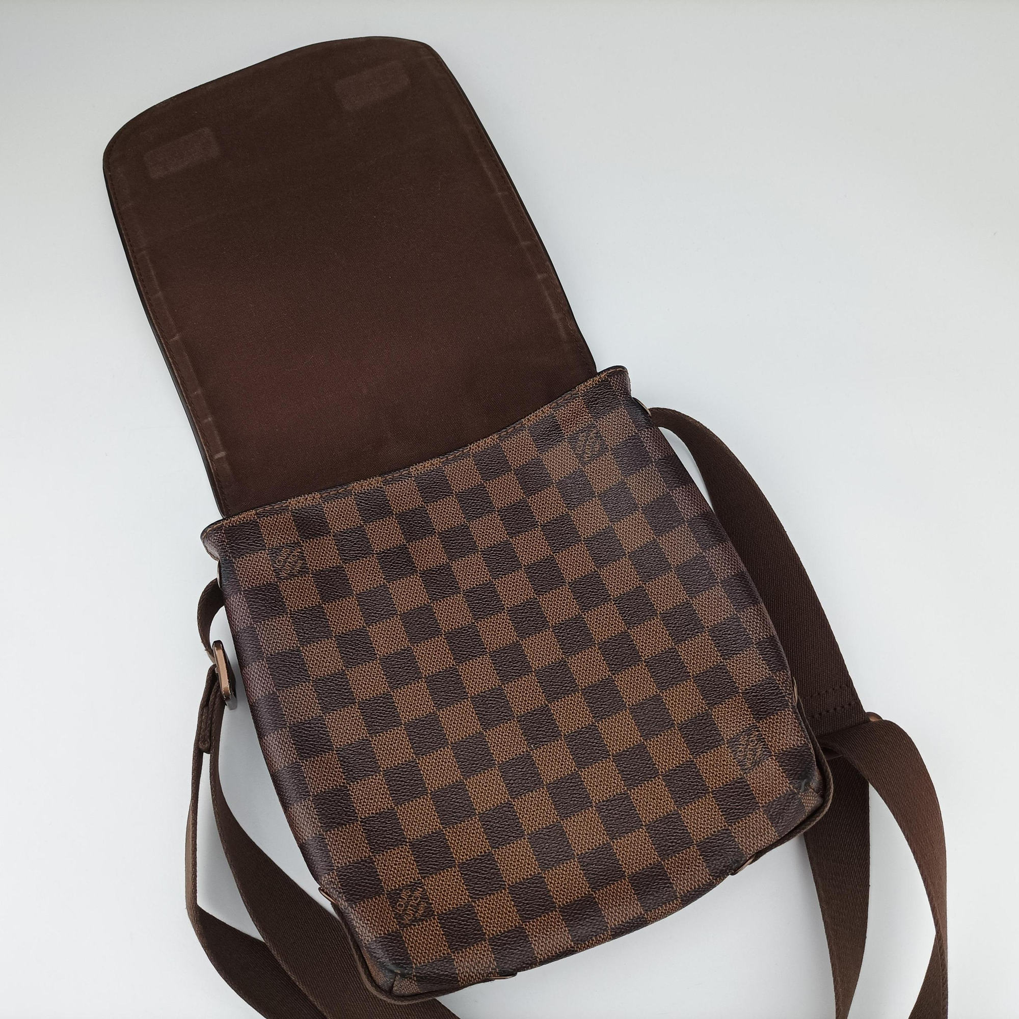 Pre-owned Louis Vuitton BROOKLYN PM EBENE Damier Canvas N51210 shoulderbag | stylenewstar