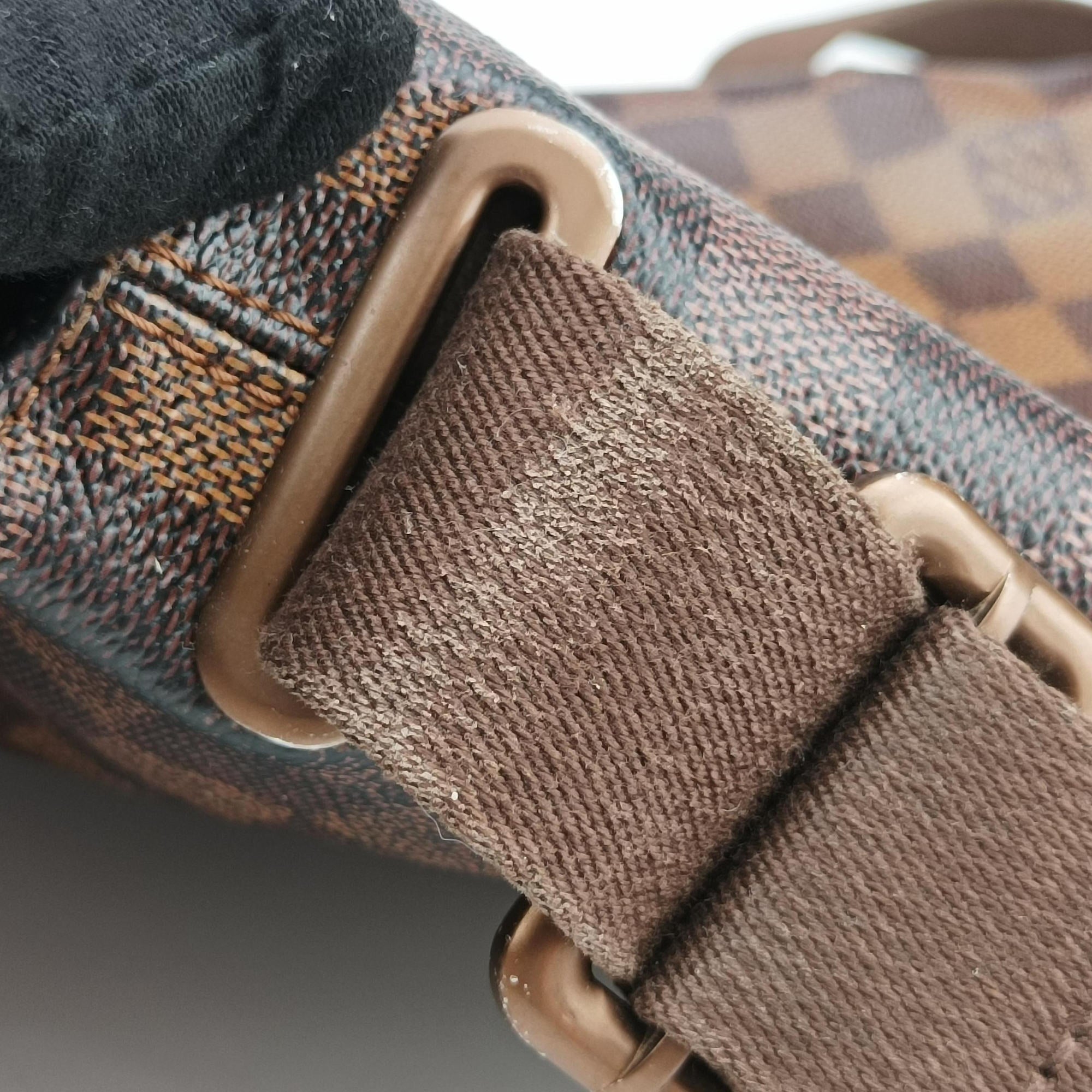 Pre-owned Louis Vuitton BROOKLYN PM EBENE Damier Canvas N51210 shoulderbag | stylenewstar