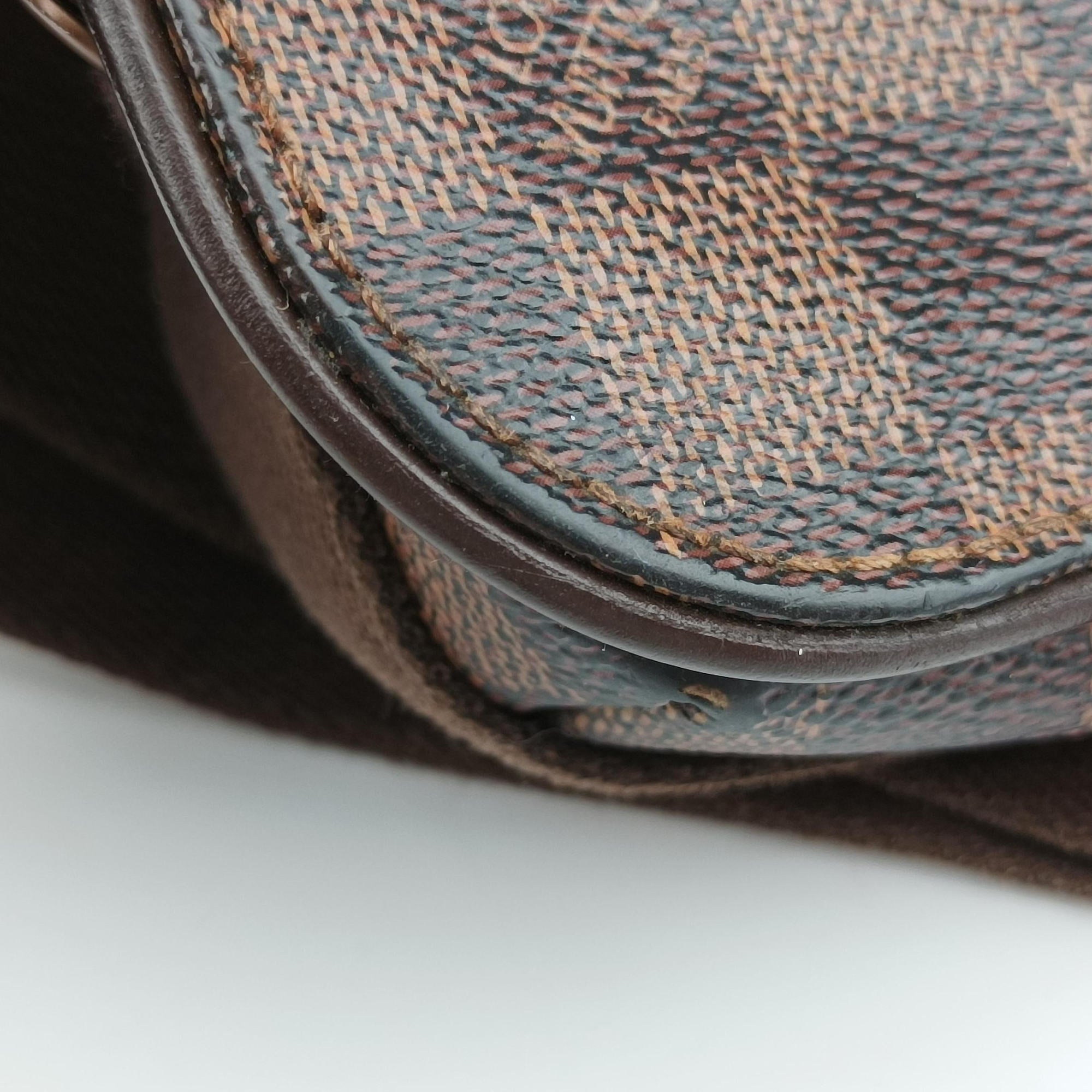 Pre-owned Louis Vuitton BROOKLYN PM EBENE Damier Canvas N51210 shoulderbag | stylenewstar