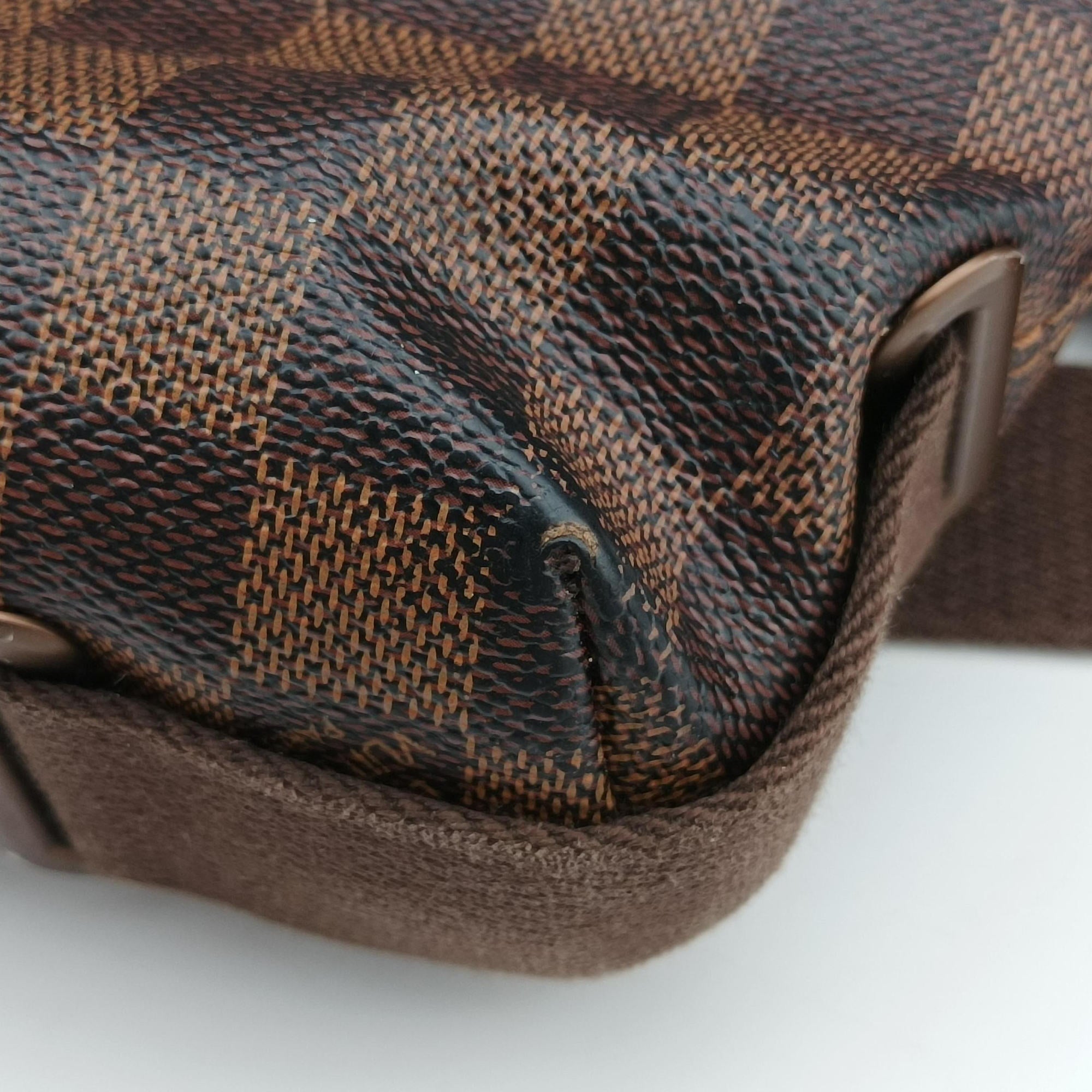 Pre-owned Louis Vuitton BROOKLYN PM EBENE Damier Canvas N51210 shoulderbag | stylenewstar