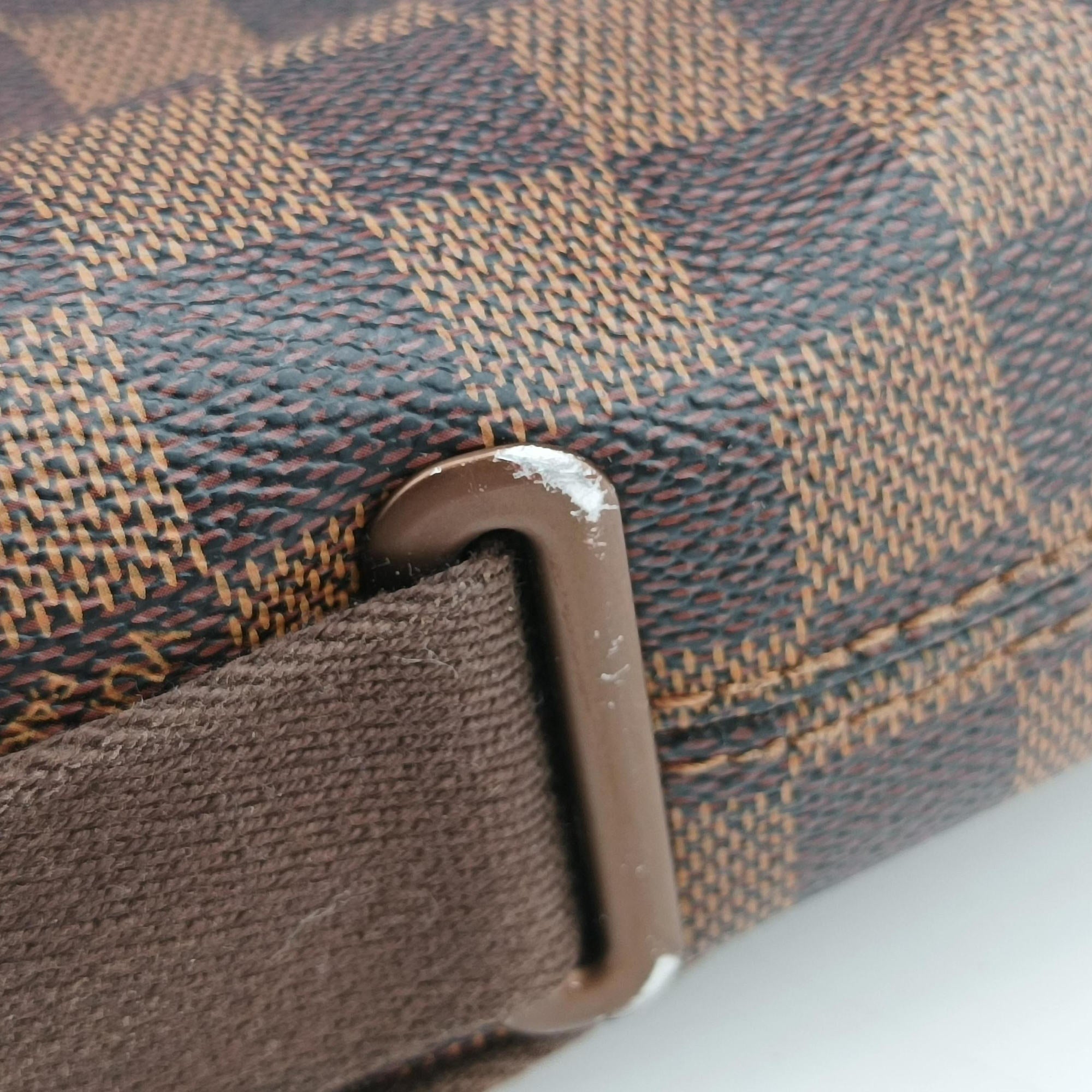 Pre-owned Louis Vuitton BROOKLYN PM EBENE Damier Canvas N51210 shoulderbag | stylenewstar