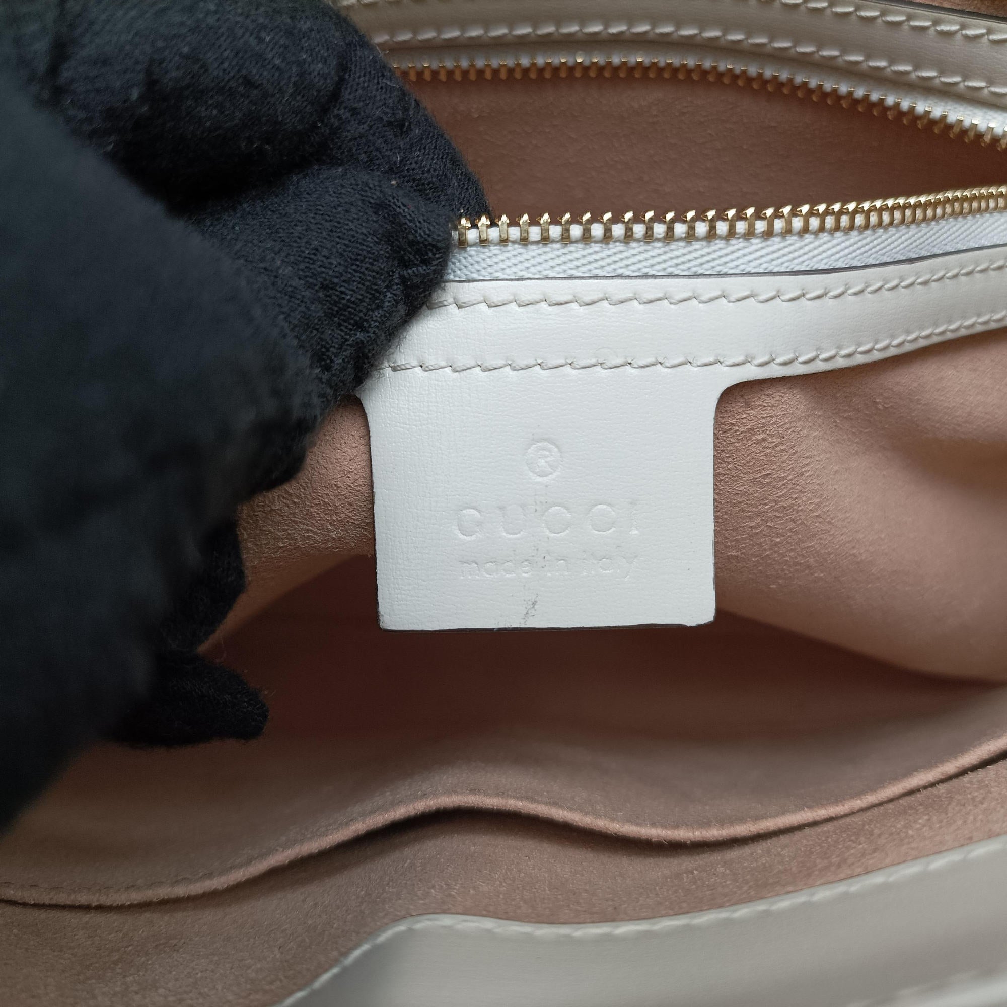 Pre-owned Gucci JACKIE 1961 White Leather 636709 shoulderbag | stylenewstar