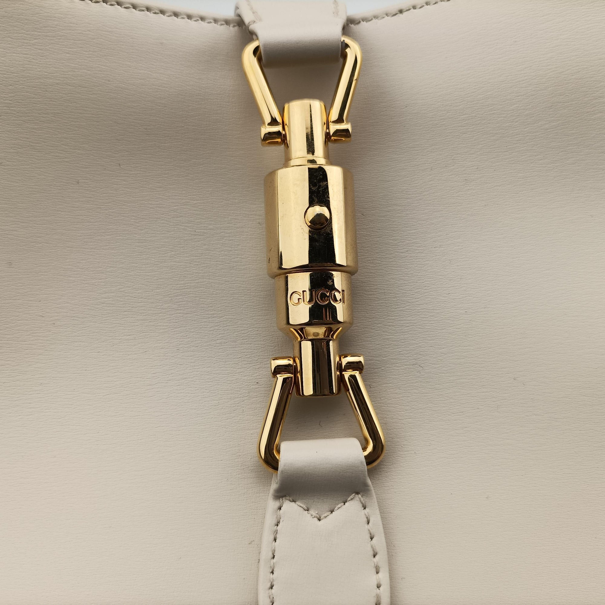 Pre-owned Gucci JACKIE 1961 White Leather 636709 shoulderbag | stylenewstar