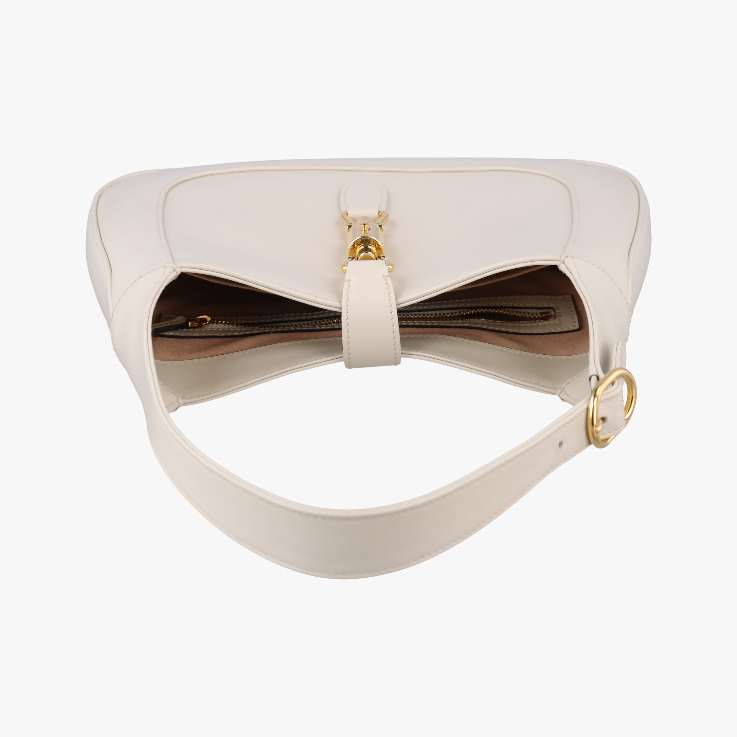 Pre-owned Gucci JACKIE 1961 White Leather 636709 shoulderbag | stylenewstar