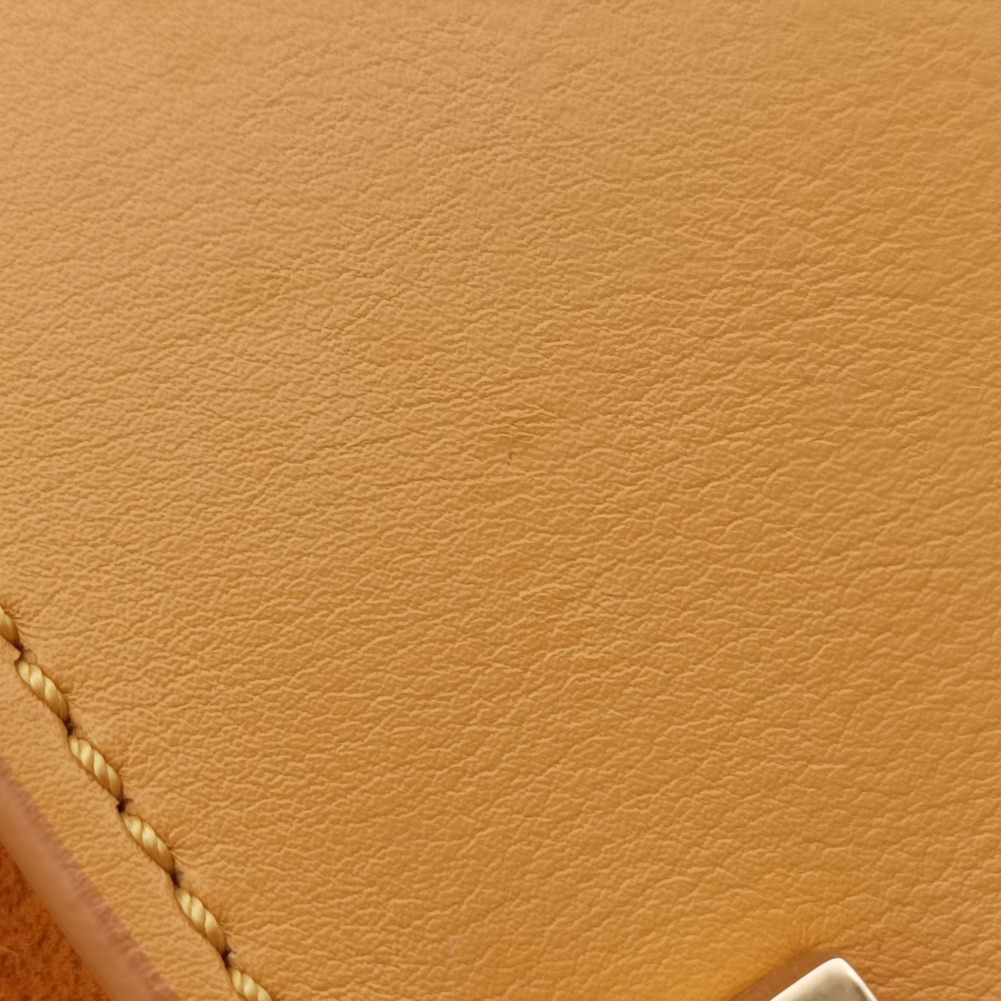 Pre-owned Celine Luggage Small Square Phantom Yellow suede  handbag | stylenewstar
