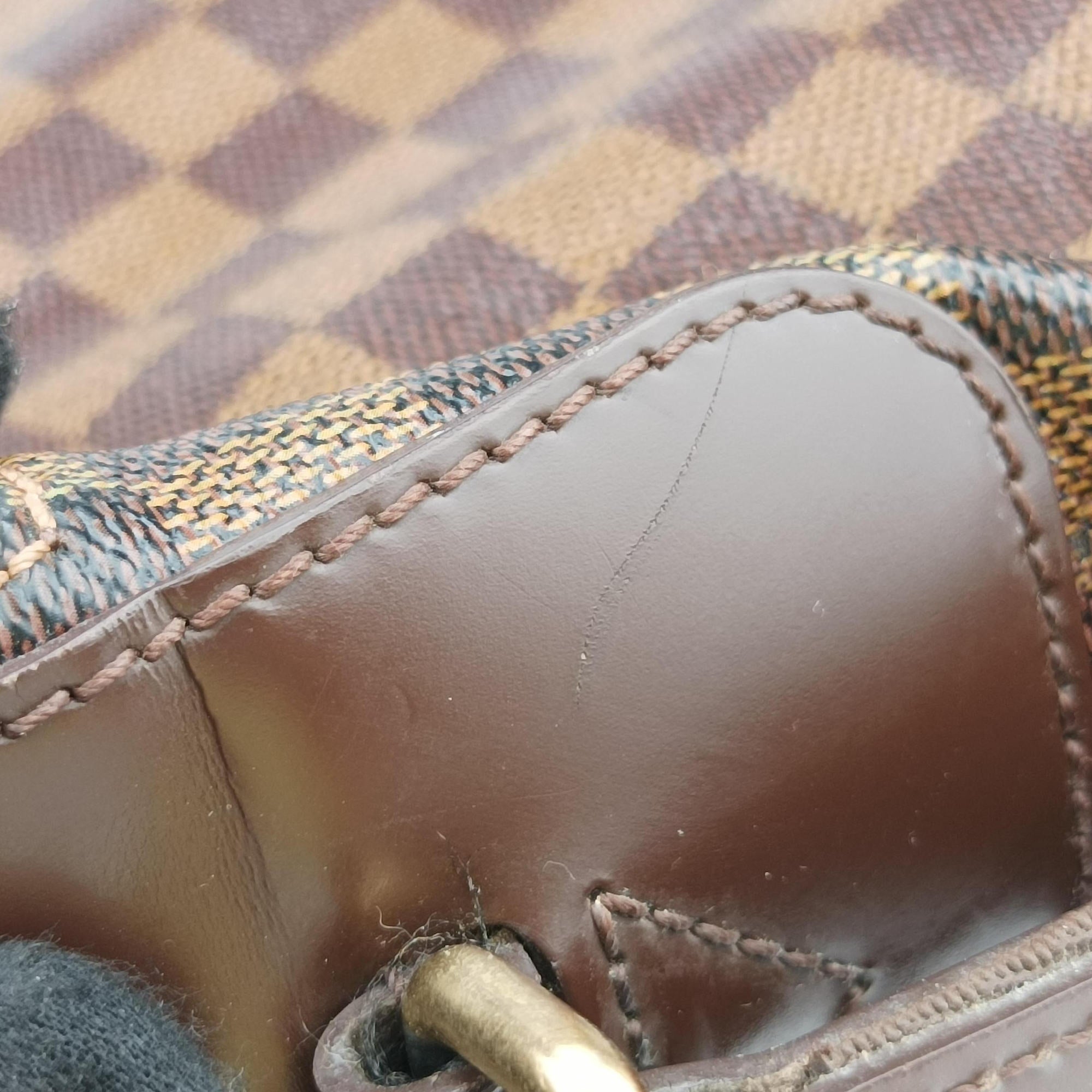 Pre-owned Louis Vuitton SPENCER EBENE Damier　Canvas N58021 shoulderbag | stylenewstar