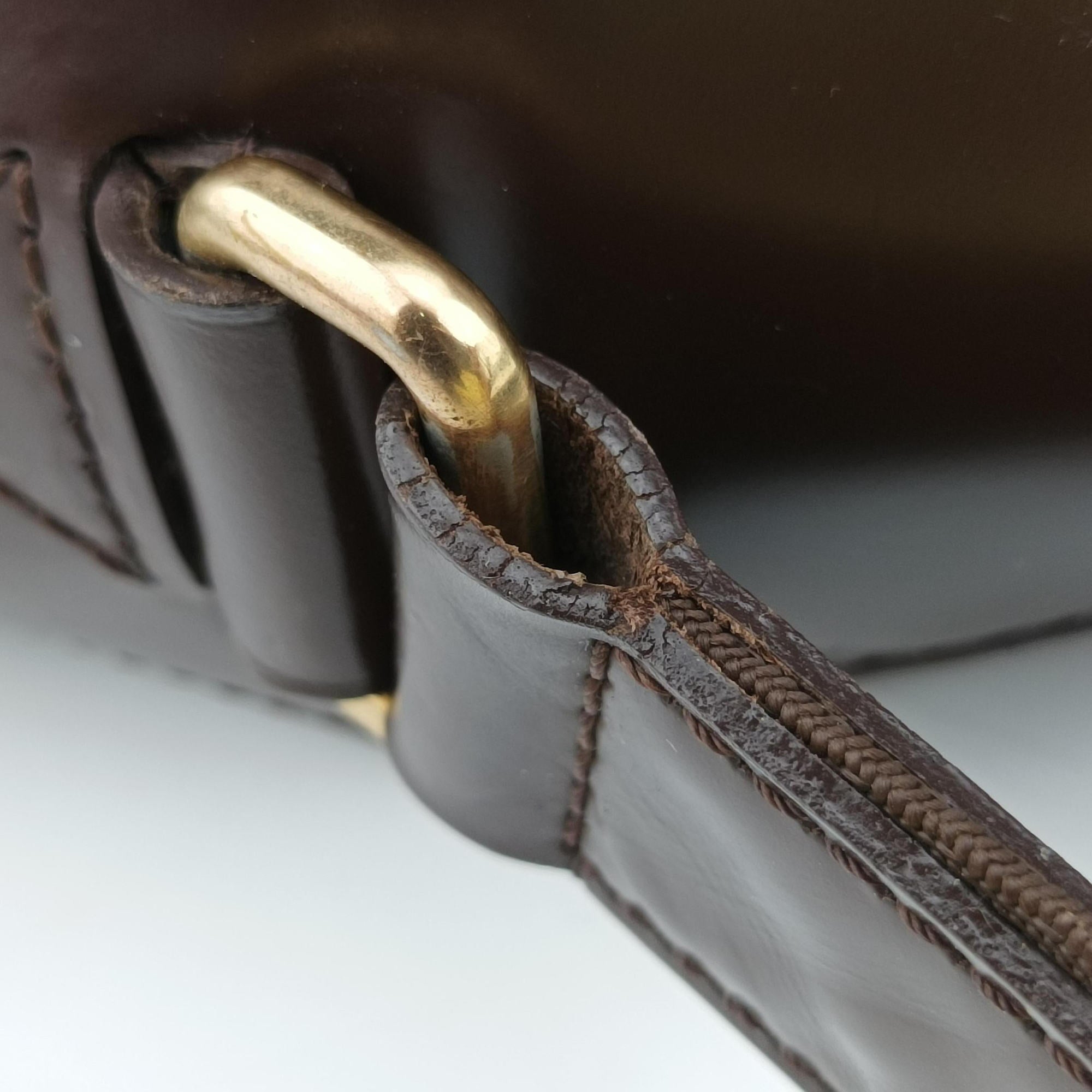 Pre-owned Louis Vuitton SPENCER EBENE Damier　Canvas N58021 shoulderbag | stylenewstar