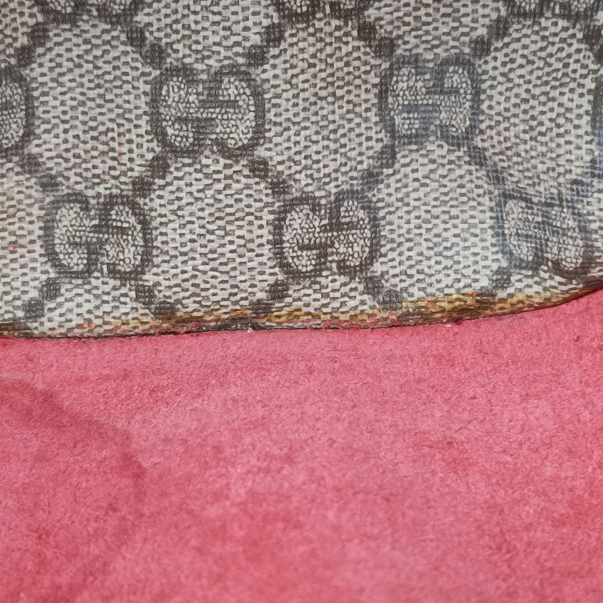 Pre-owned Gucci Dionysus beige×red PVC coated canvas×suede 421970 shoulderbag | stylenewstar