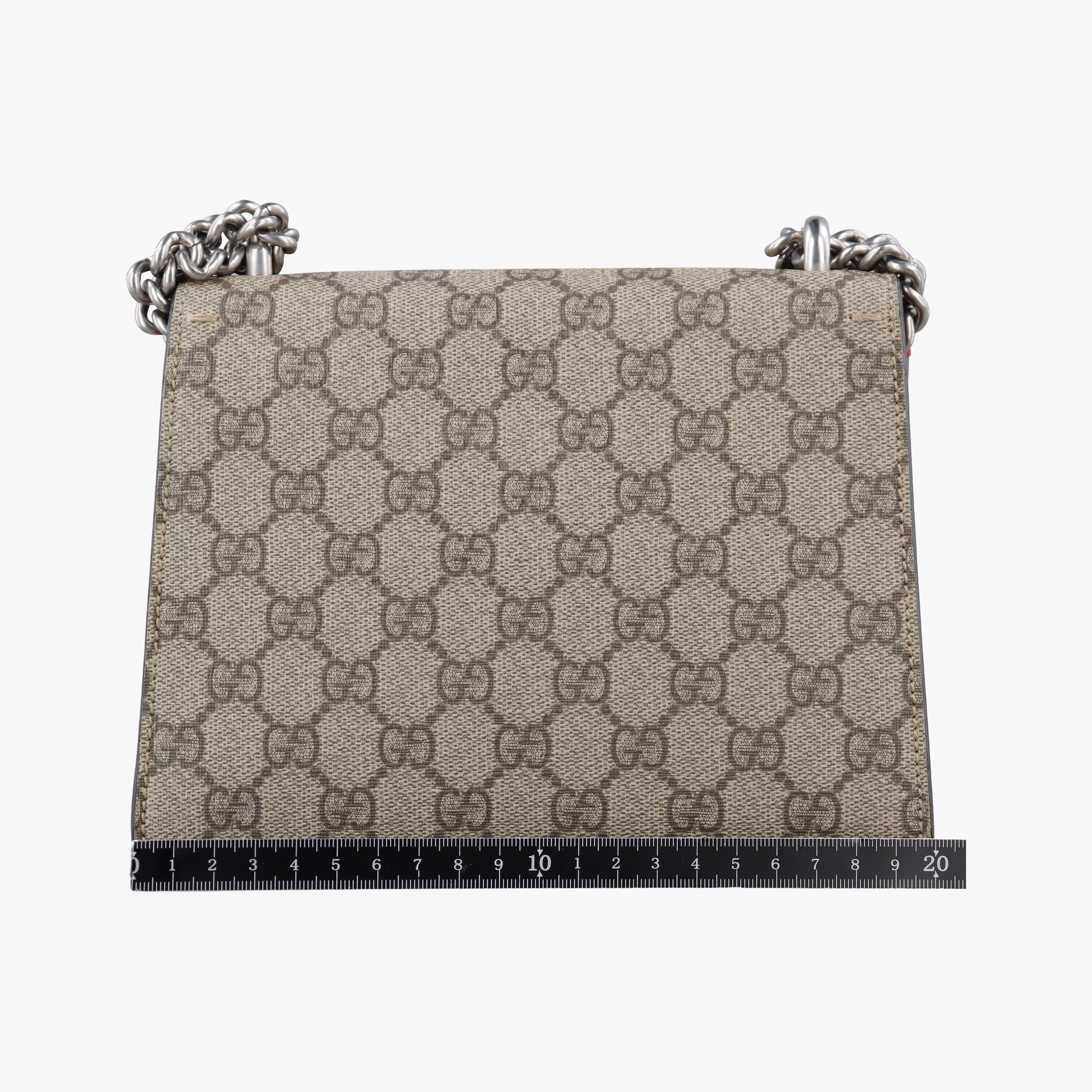 Pre-owned Gucci Dionysus beige×red PVC coated canvas×suede 421970 shoulderbag | stylenewstar
