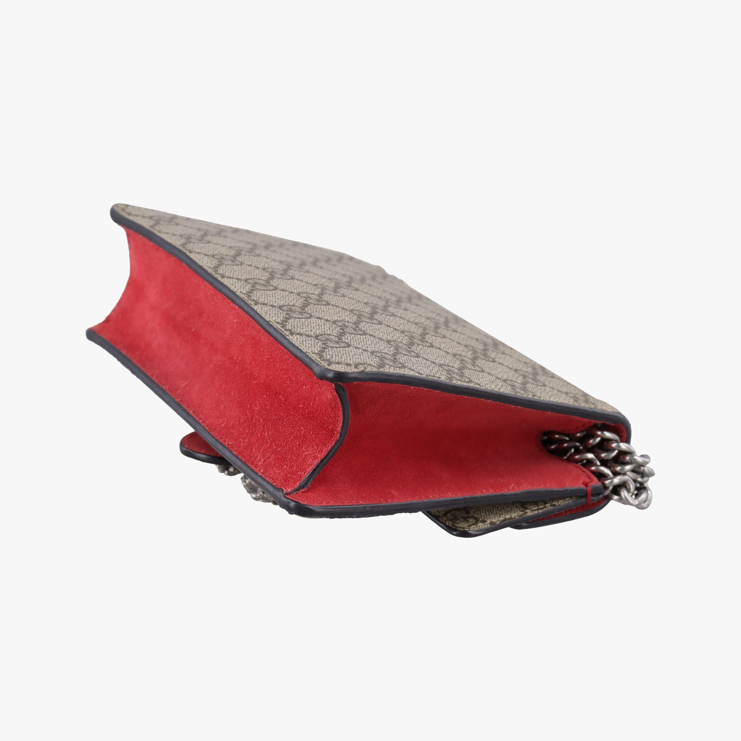 Pre-owned Gucci Dionysus beige×red PVC coated canvas×suede 421970 shoulderbag | stylenewstar