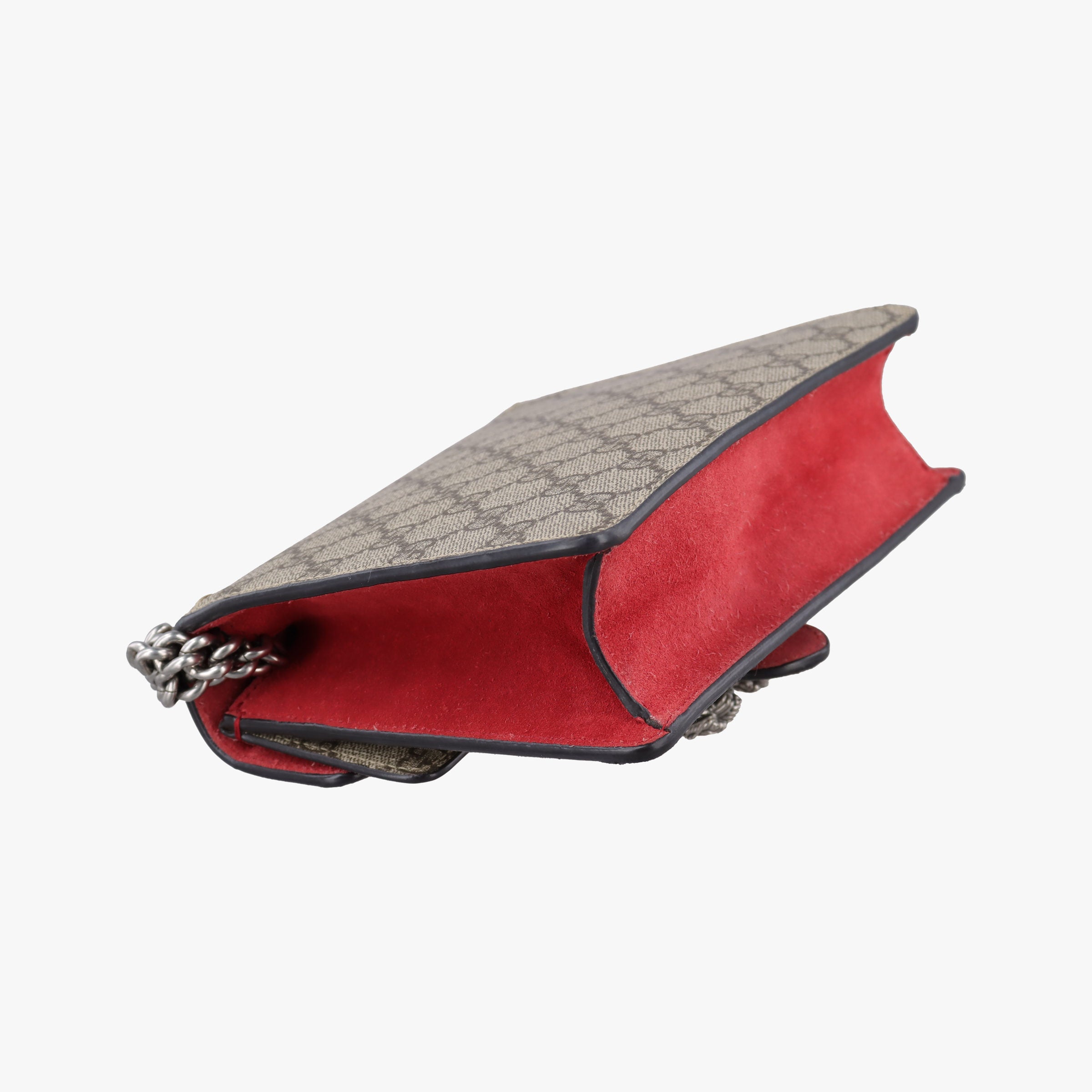 Pre-owned Gucci Dionysus beige×red PVC coated canvas×suede 421970 shoulderbag | stylenewstar