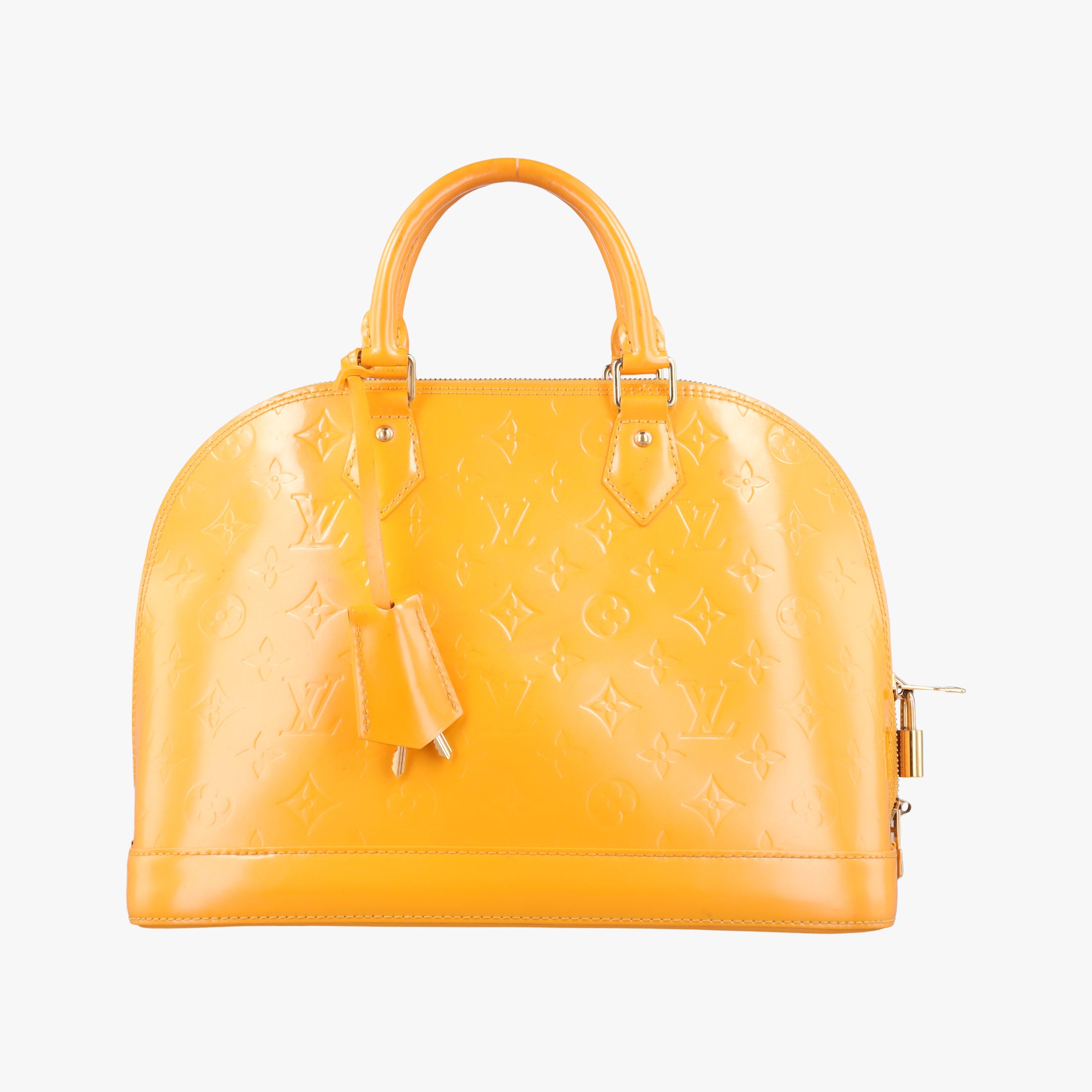 Pre-owned Louis Vuitton Alma PM Citrine Vernis M90101 handbag | stylenewstar