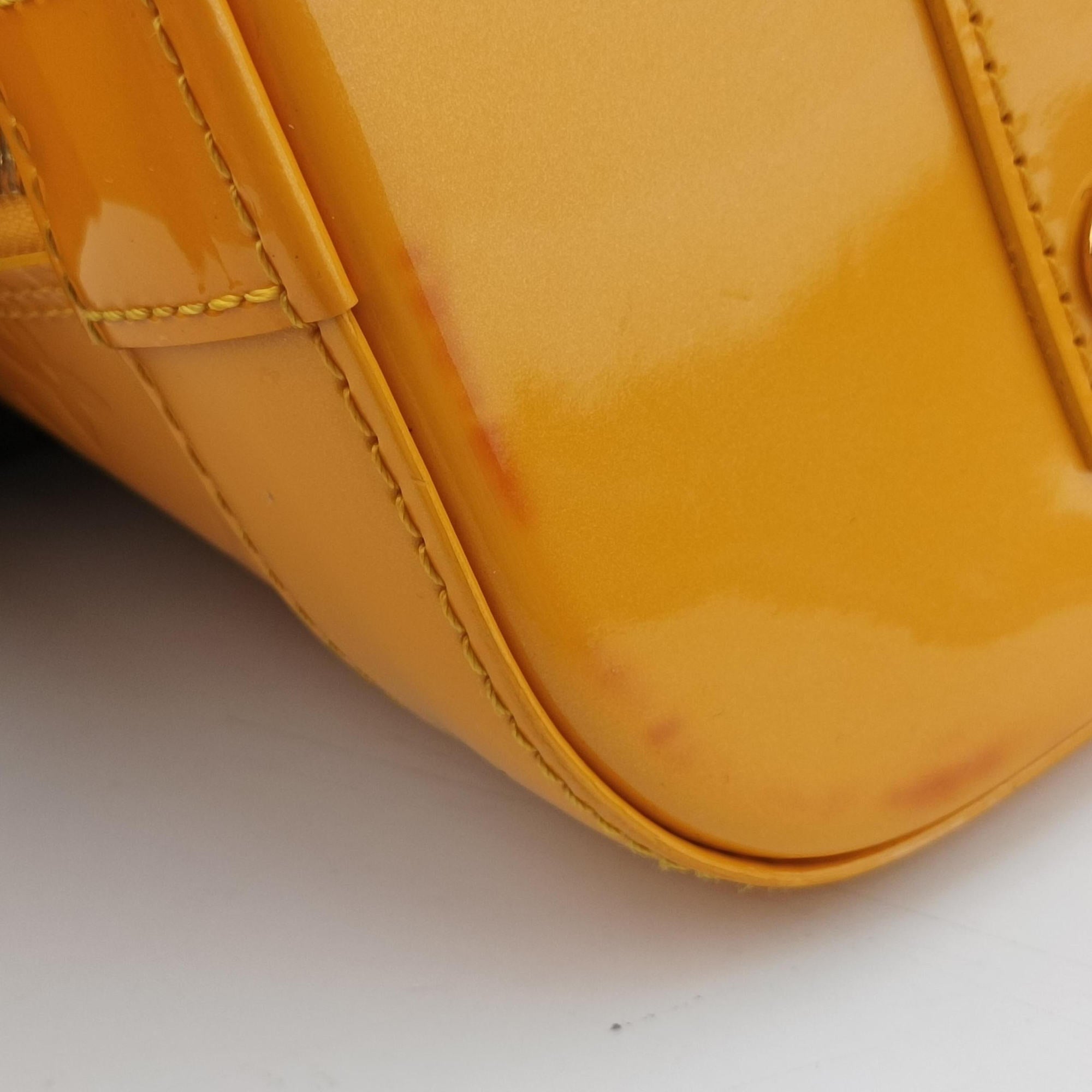 Pre-owned Louis Vuitton Alma PM Citrine Vernis M90101 handbag | stylenewstar