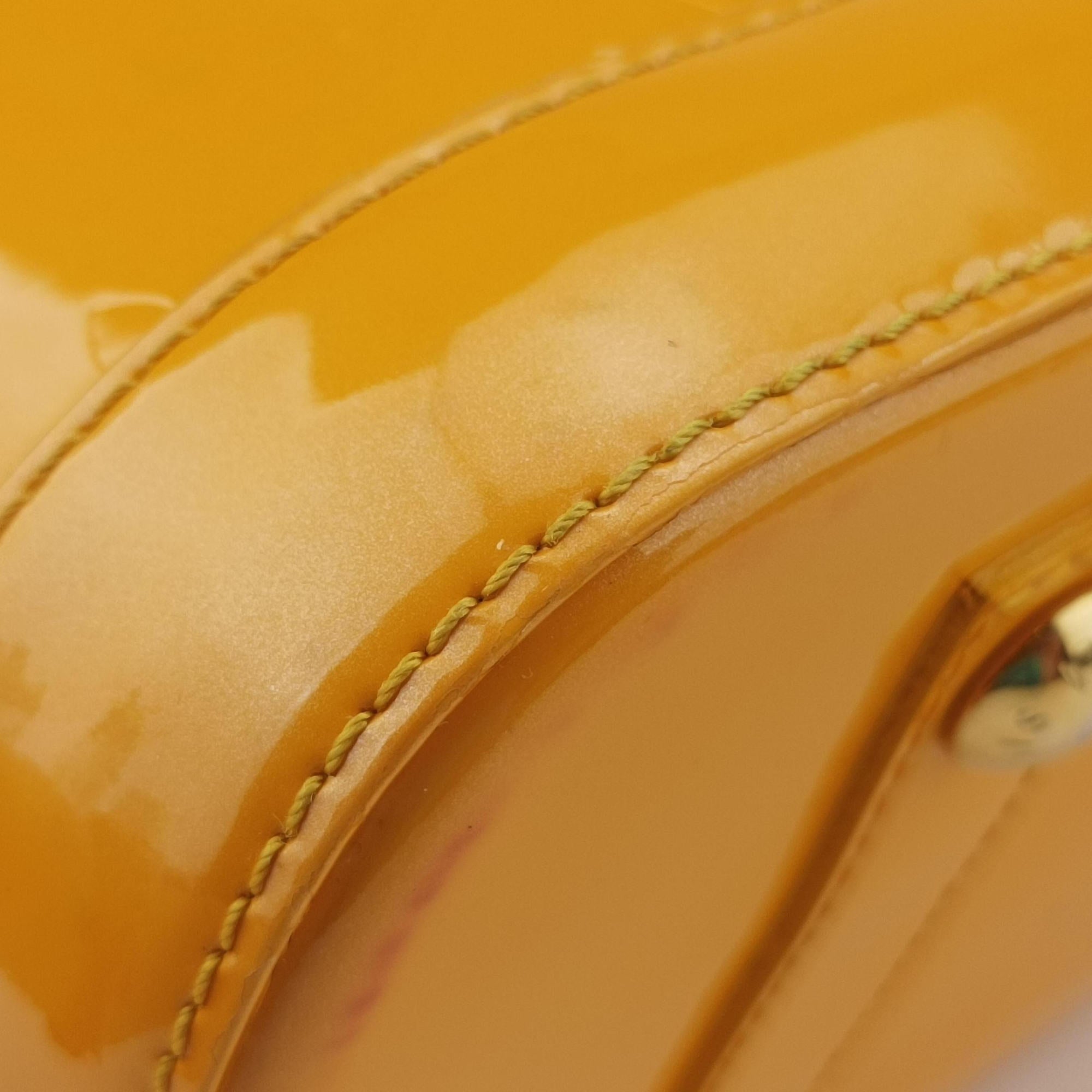 Pre-owned Louis Vuitton Alma PM Citrine Vernis M90101 handbag | stylenewstar