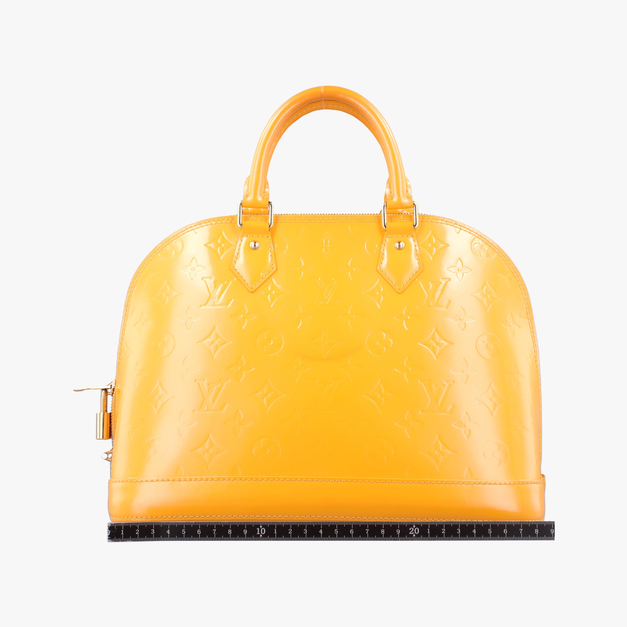 Pre-owned Louis Vuitton Alma PM Citrine Vernis M90101 handbag | stylenewstar