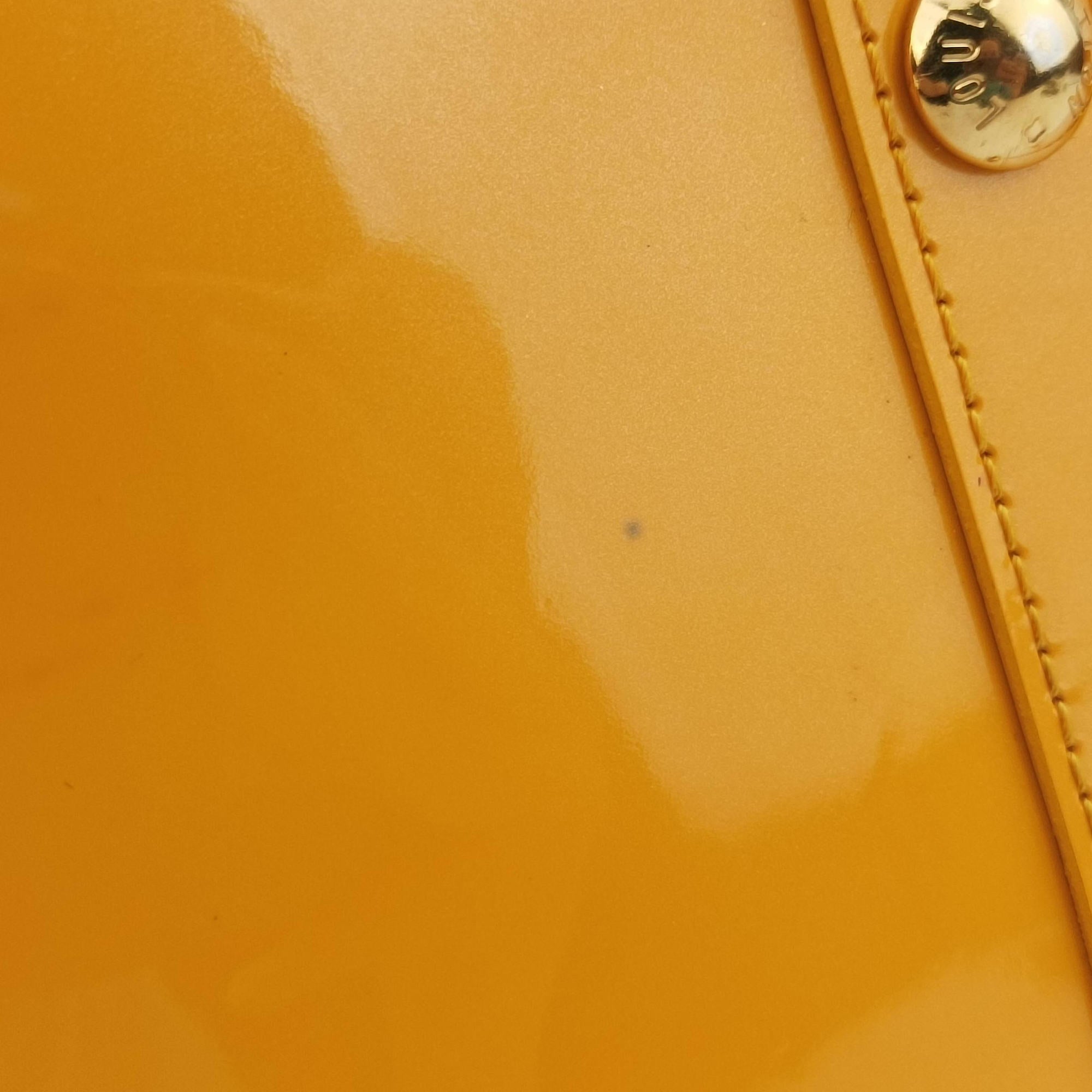 Pre-owned Louis Vuitton Alma PM Citrine Vernis M90101 handbag | stylenewstar