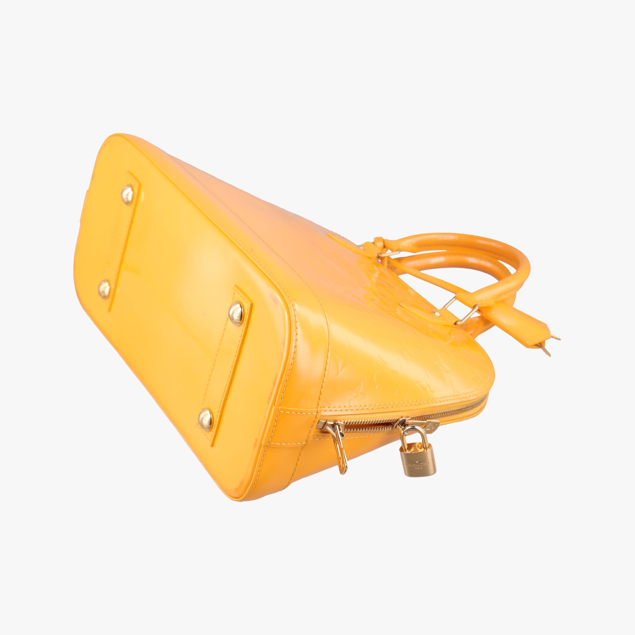 Pre-owned Louis Vuitton Alma PM Citrine Vernis M90101 handbag | stylenewstar