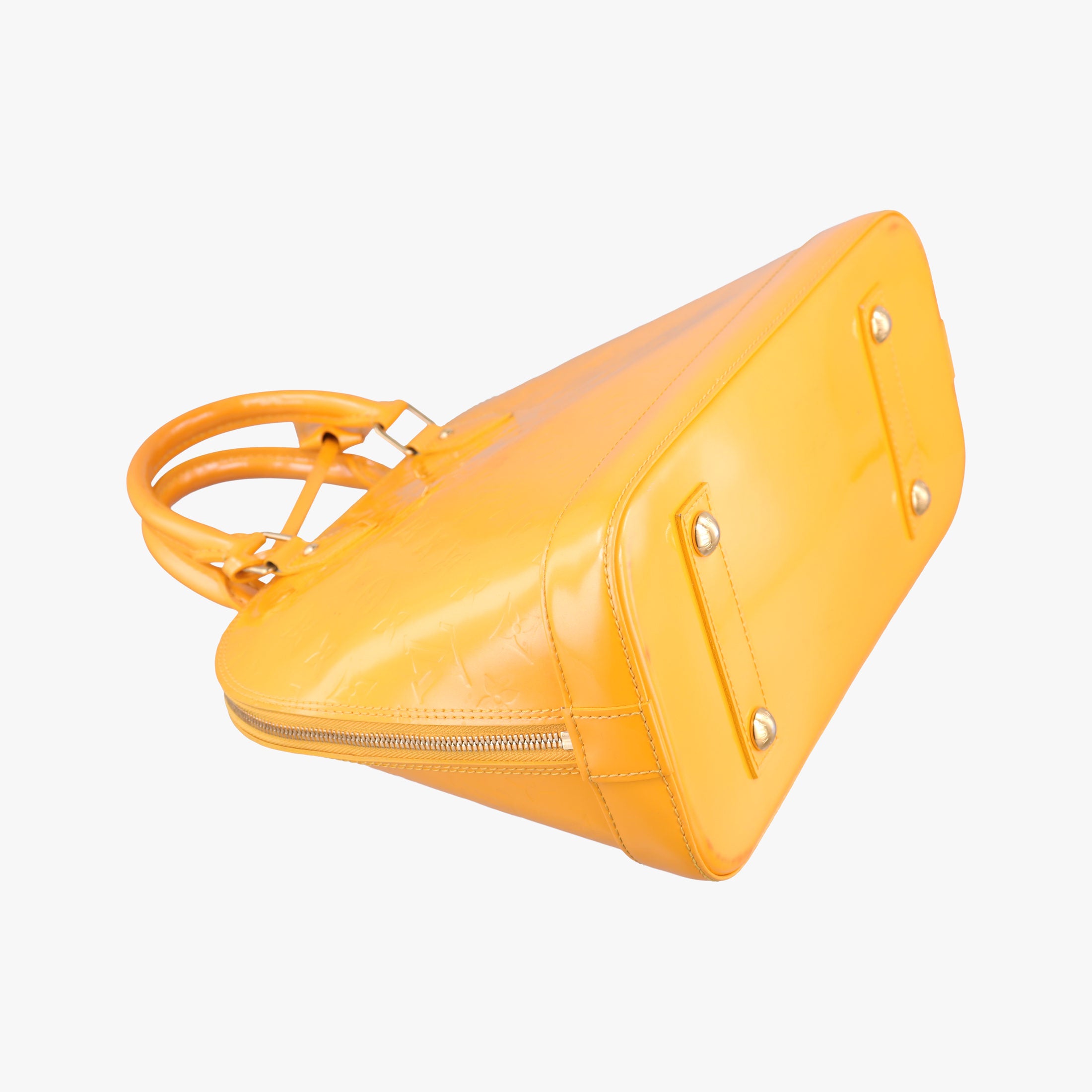 Pre-owned Louis Vuitton Alma PM Citrine Vernis M90101 handbag | stylenewstar