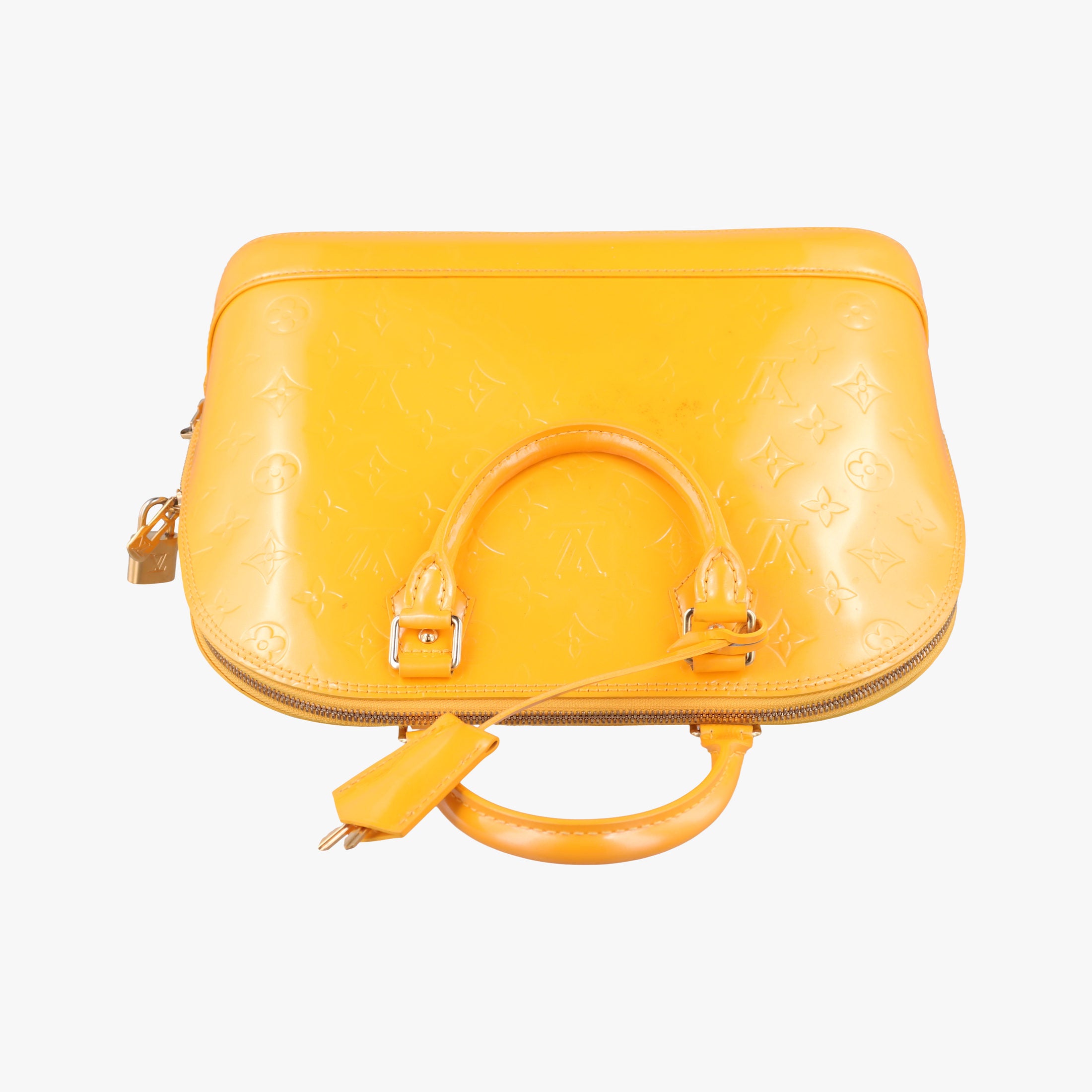 Pre-owned Louis Vuitton Alma PM Citrine Vernis M90101 handbag | stylenewstar
