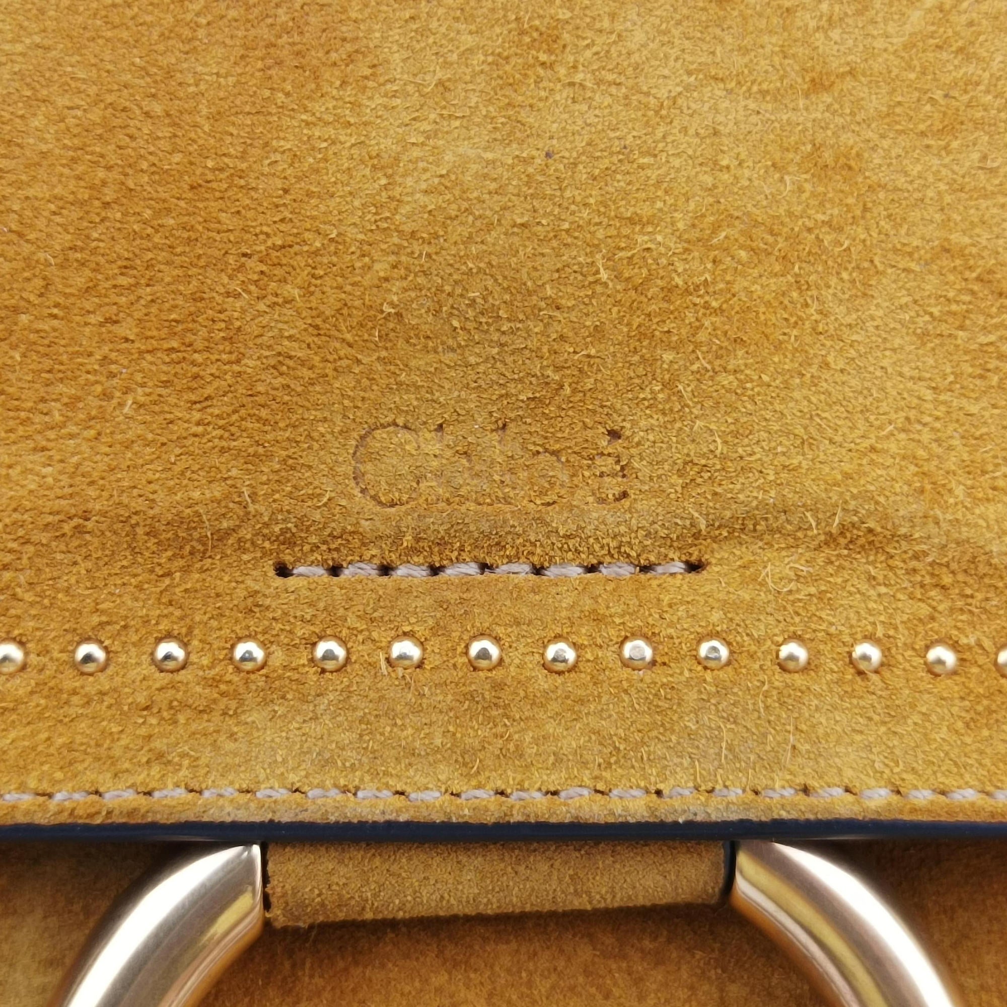 Pre-owned Chloe FAYE Yellow Leather × Suede  shoulderbag | stylenewstar