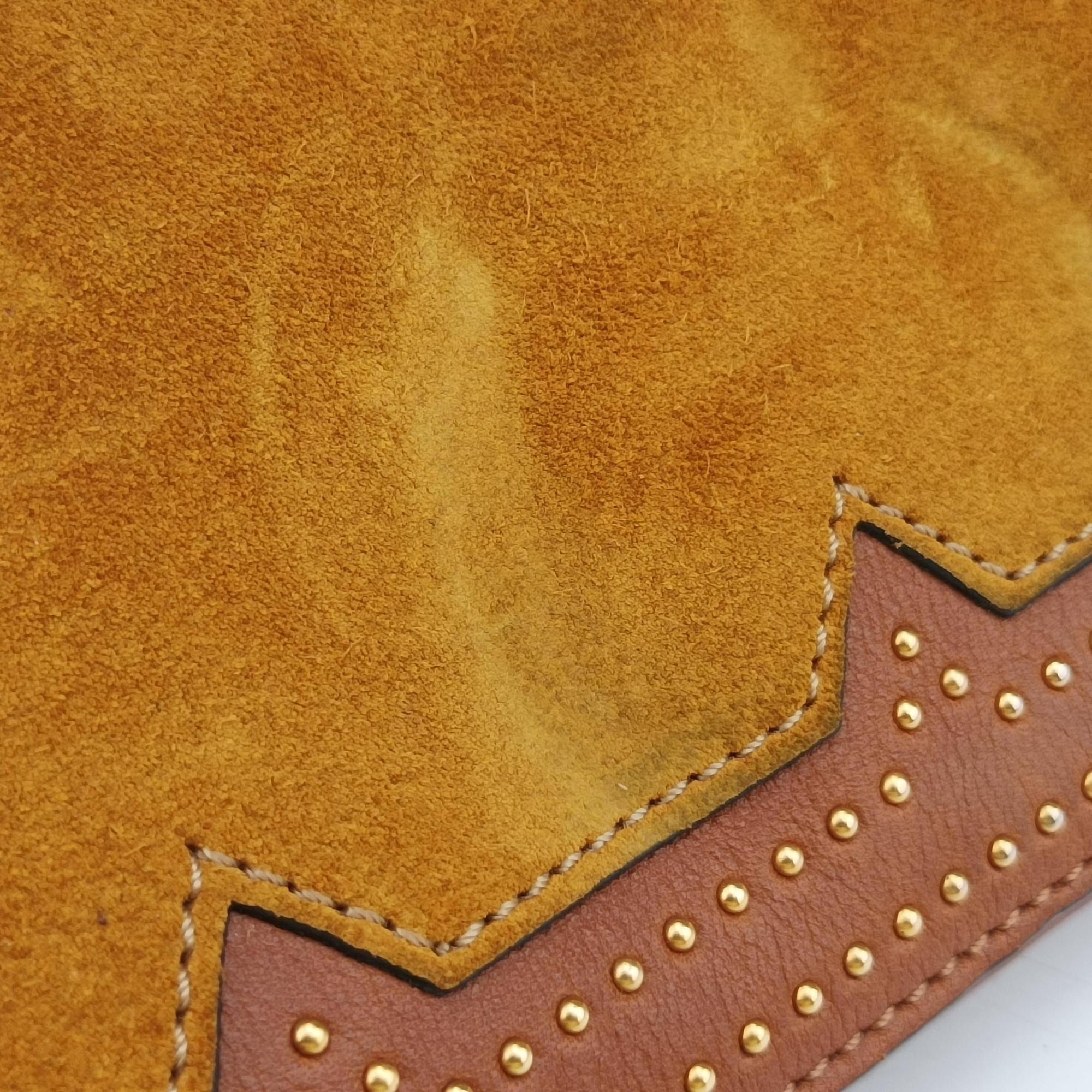 Pre-owned Chloe FAYE Yellow Leather × Suede  shoulderbag | stylenewstar