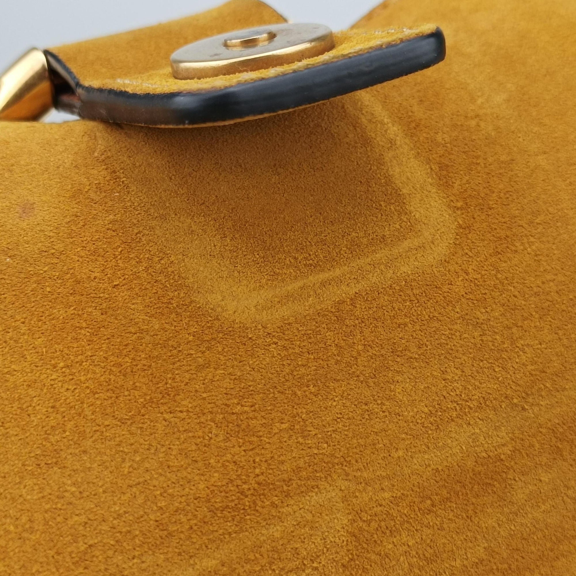 Pre-owned Chloe FAYE Yellow Leather × Suede  shoulderbag | stylenewstar