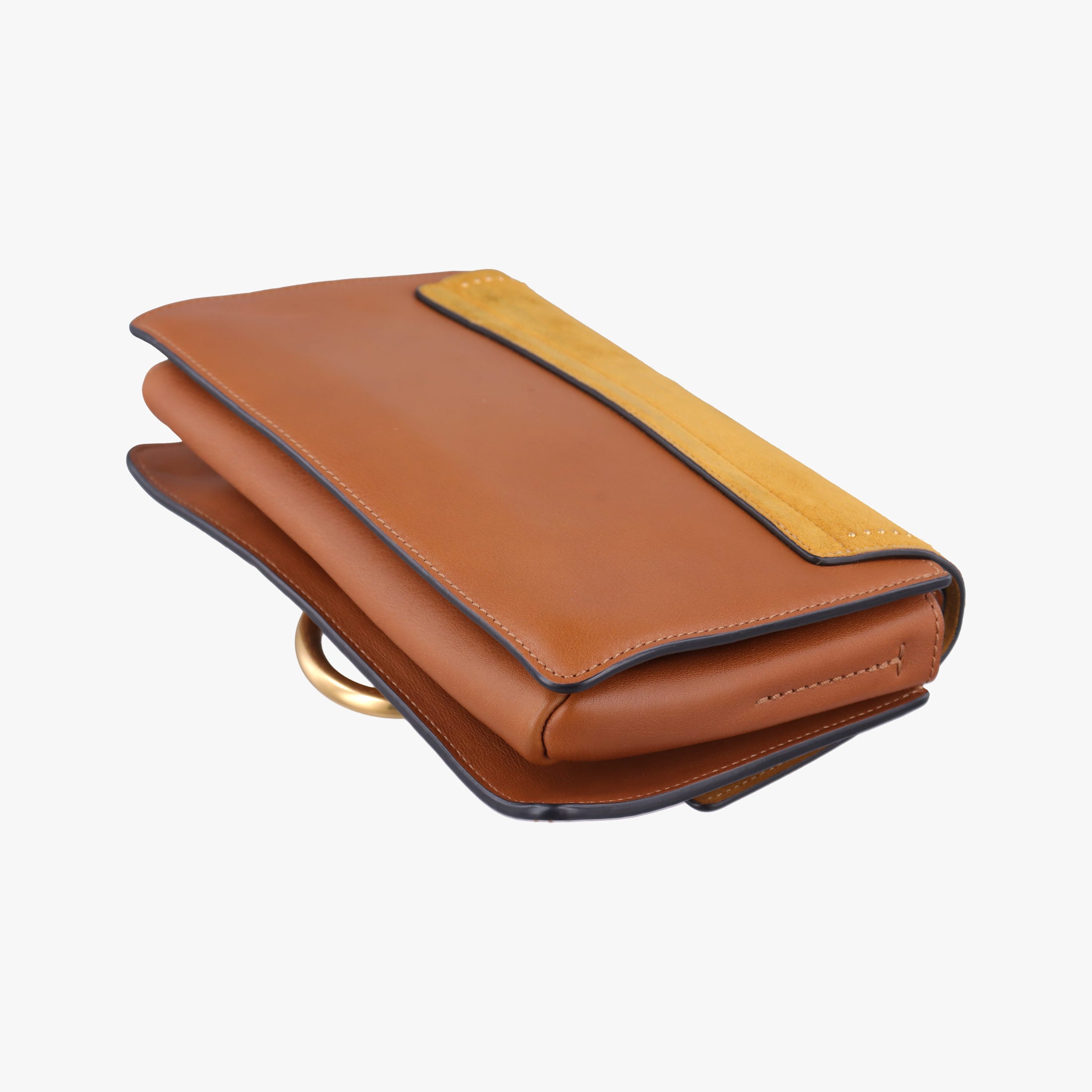 Pre-owned Chloe FAYE Yellow Leather × Suede  shoulderbag | stylenewstar