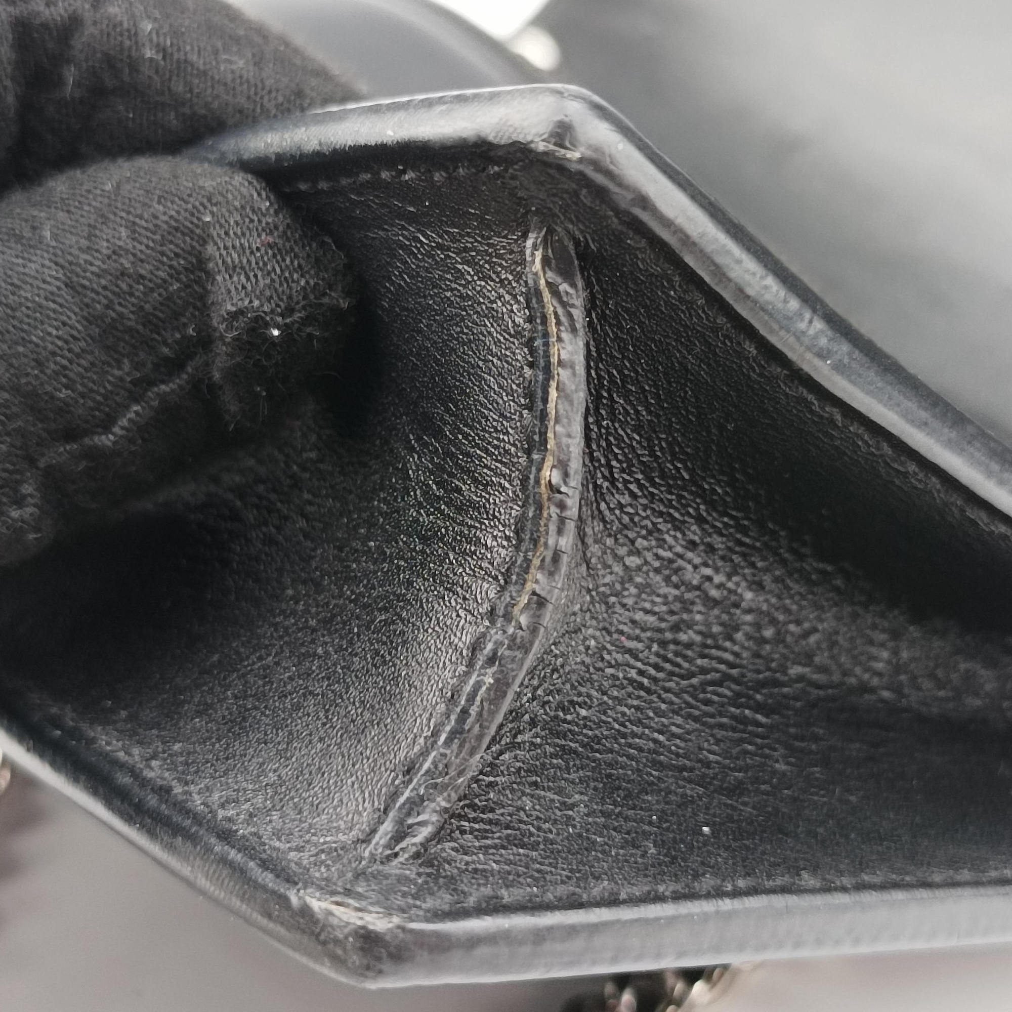 Pre-owned Yves Saint Laurent KATE Black Leather 455263 shoulderbag | stylenewstar