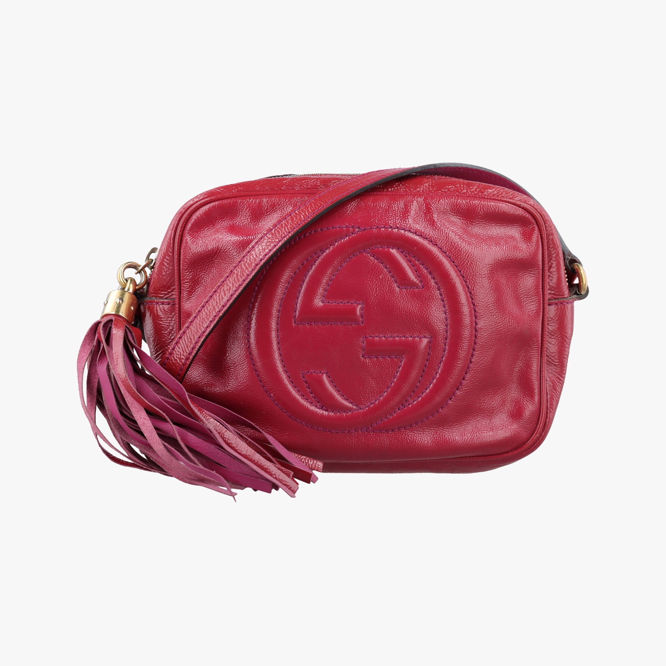 Vintage Gucci Soho Rose Patent Leather 308364 shoulderbag | stylenewstar