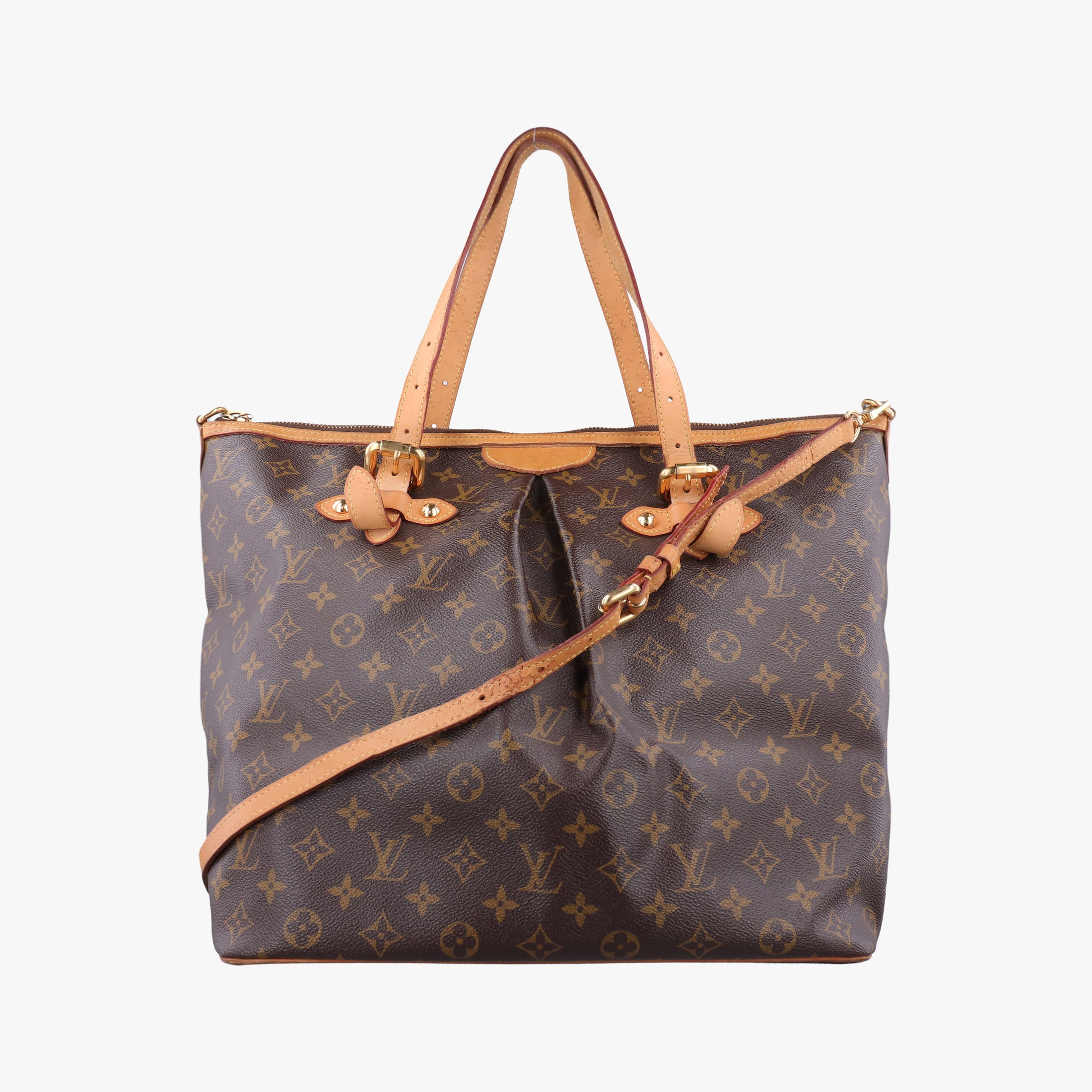Pre-owned Louis Vuitton PALERMO GM brown Monogram Canvas M40146 shoulderbag | stylenewstar