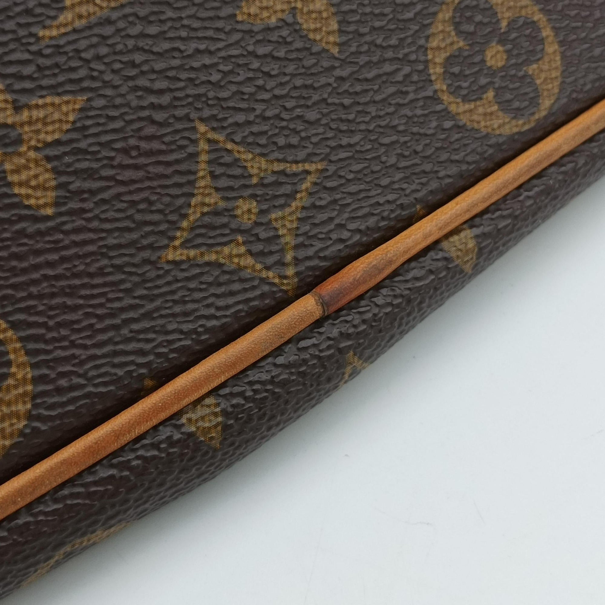 Pre-owned Louis Vuitton PALERMO GM brown Monogram Canvas M40146 shoulderbag | stylenewstar