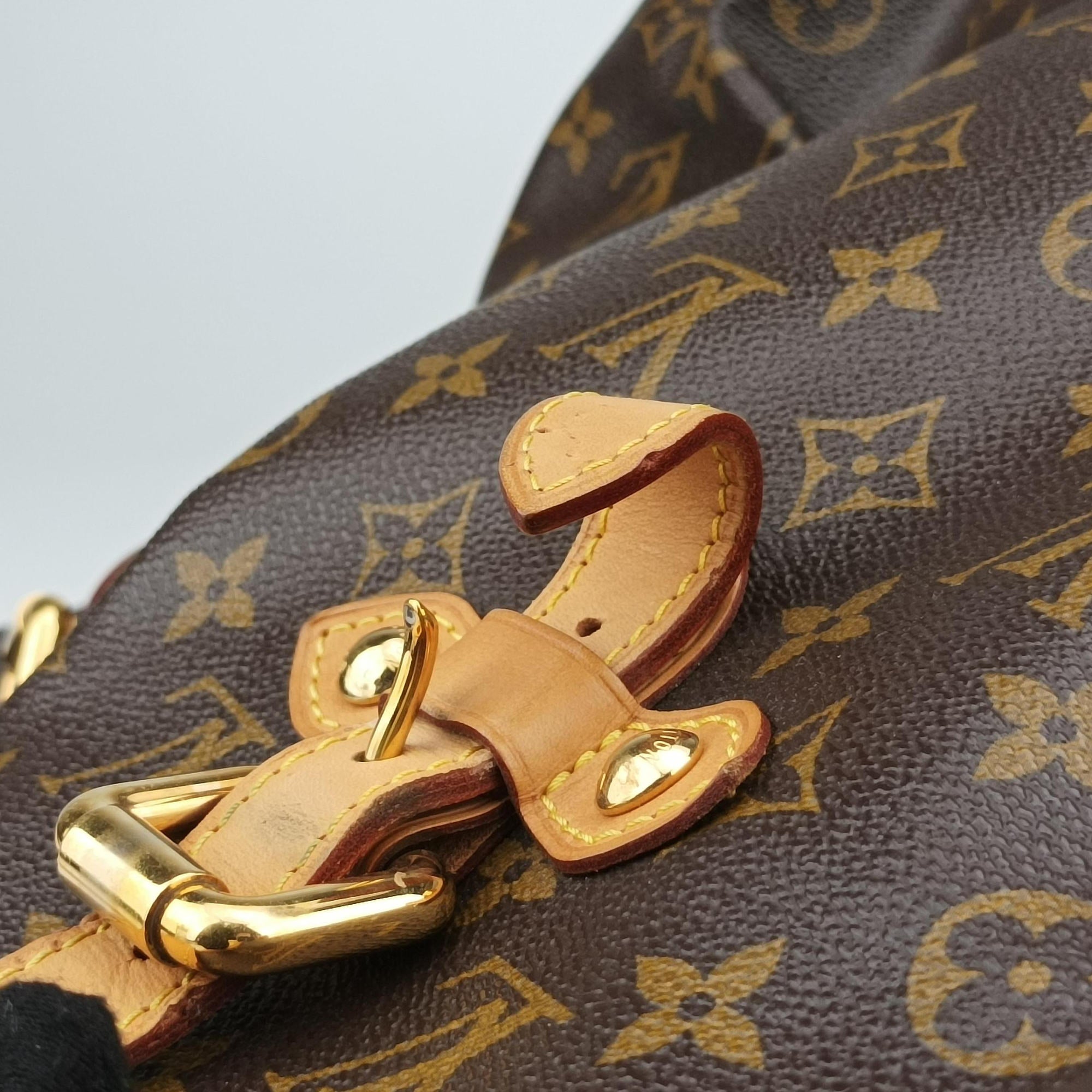 Pre-owned Louis Vuitton PALERMO GM brown Monogram Canvas M40146 shoulderbag | stylenewstar