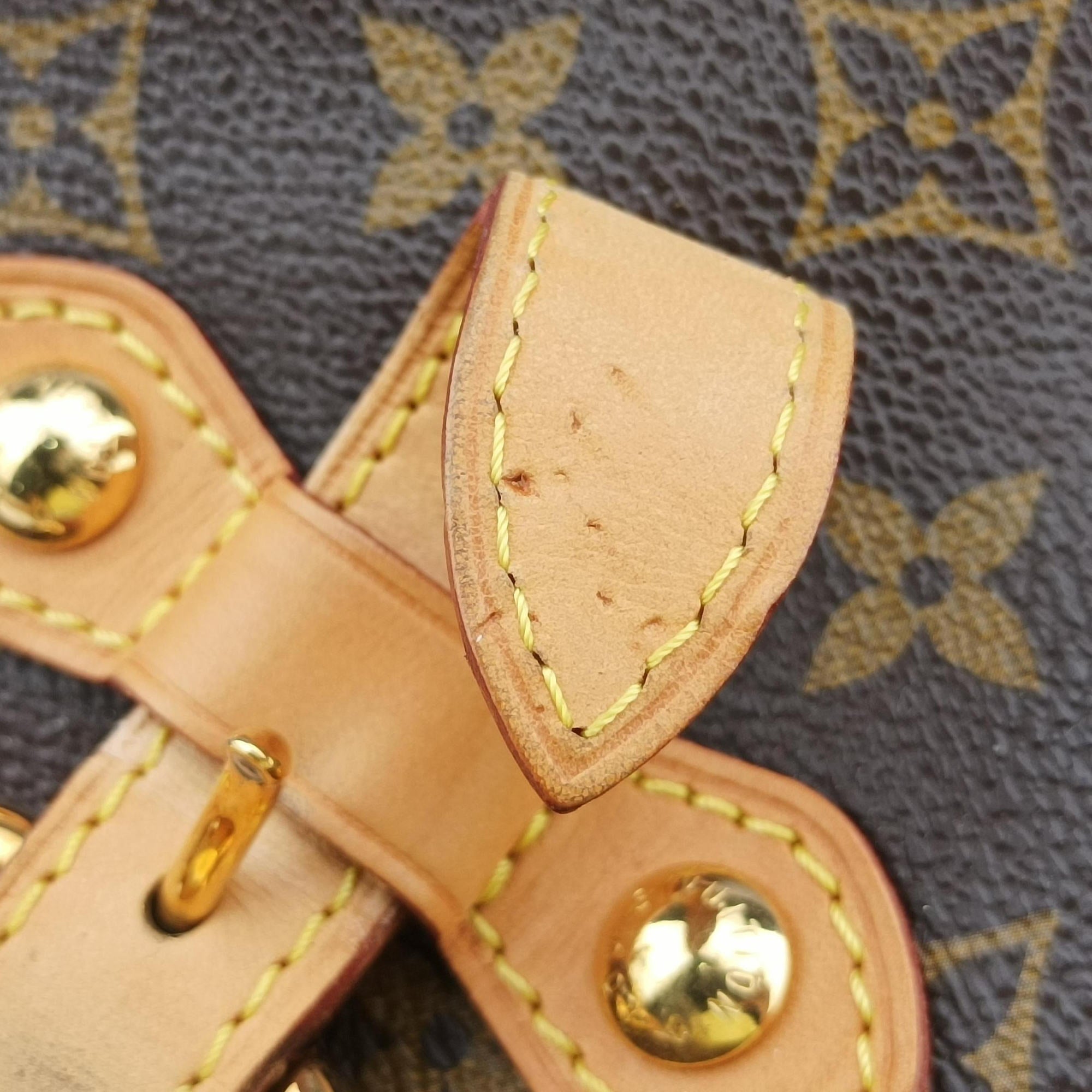 Pre-owned Louis Vuitton PALERMO GM brown Monogram Canvas M40146 shoulderbag | stylenewstar