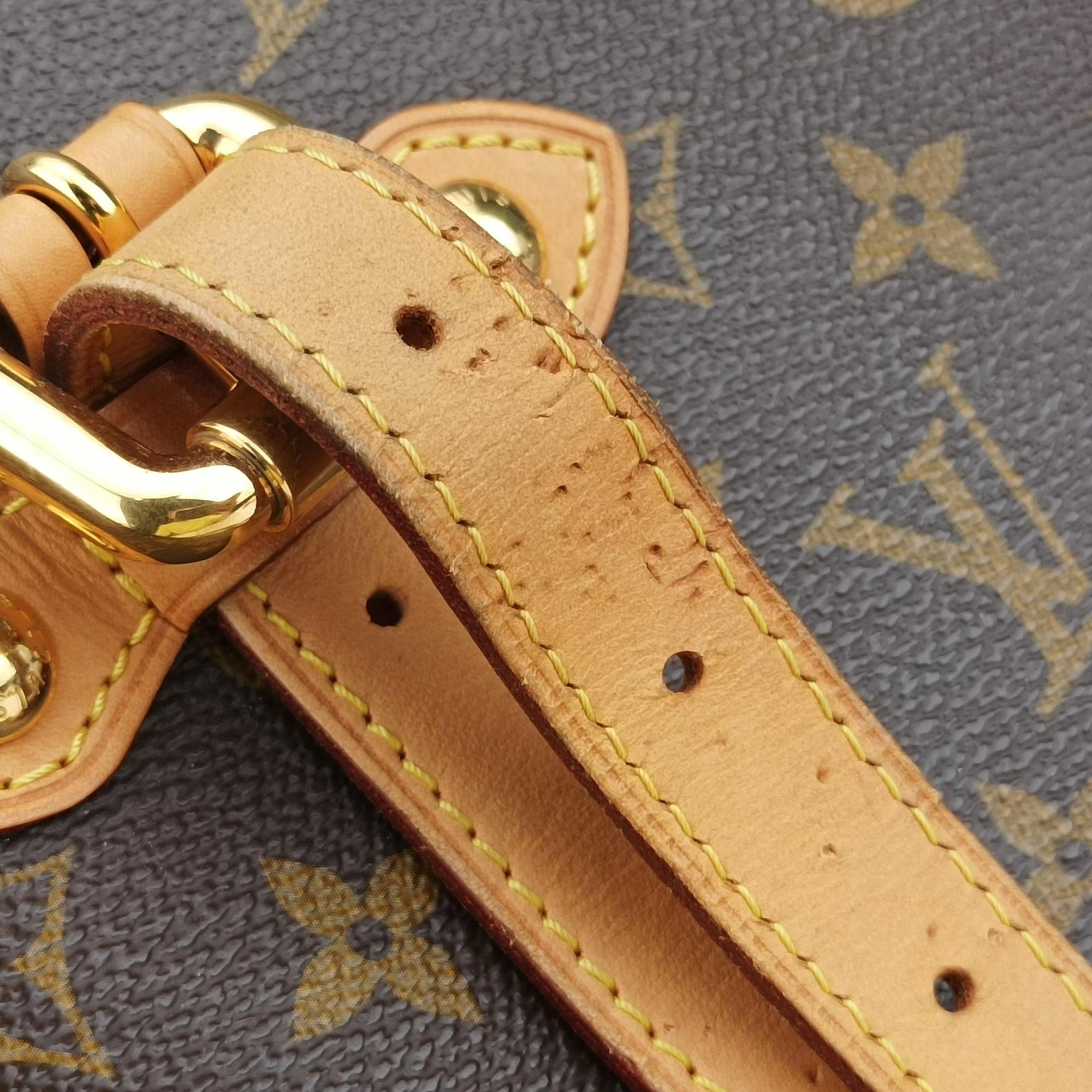 Pre-owned Louis Vuitton PALERMO GM brown Monogram Canvas M40146 shoulderbag | stylenewstar
