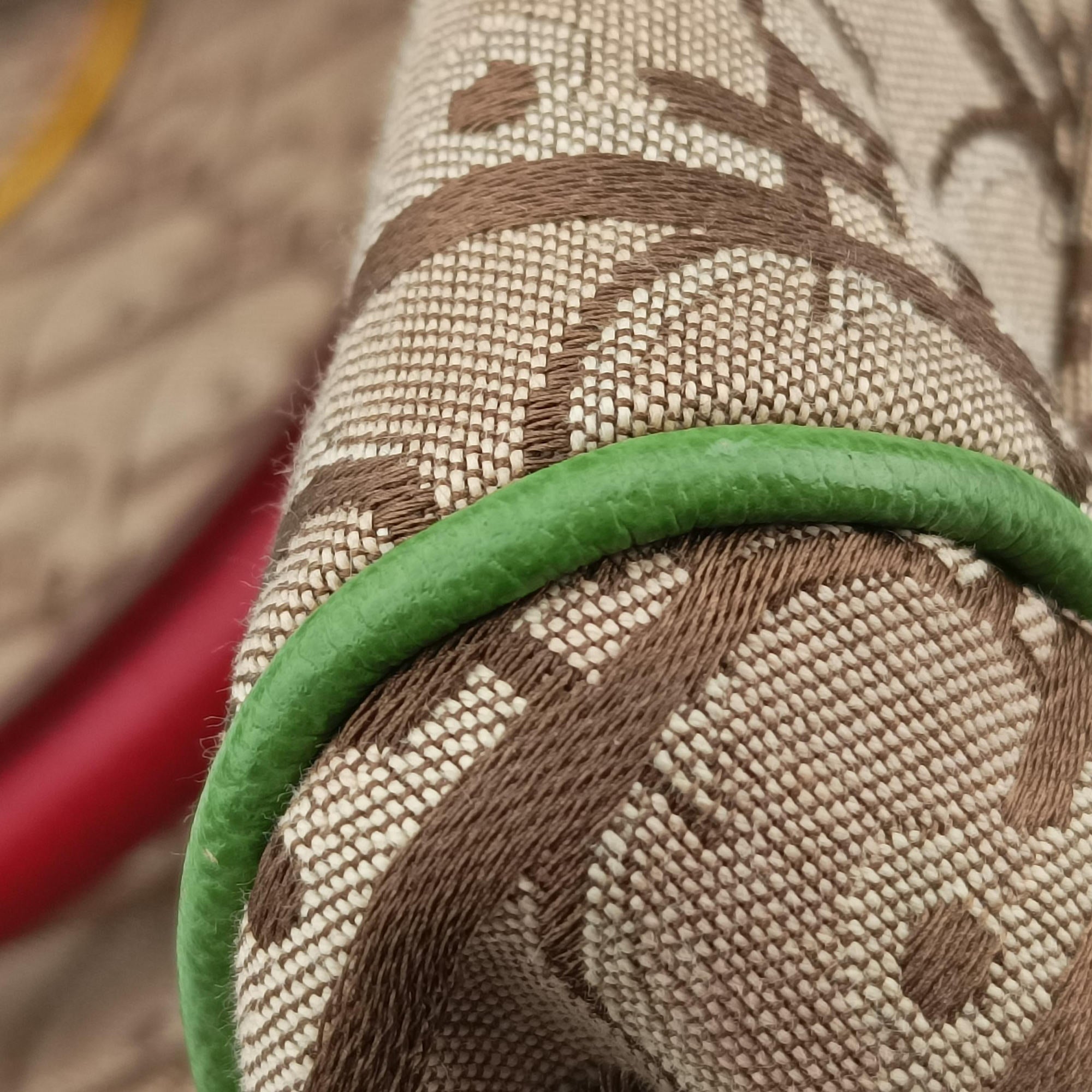 Pre-owned Christian Dior Rasta Trotter beige×Multicolour Canvas × Leather  handbag | stylenewstar