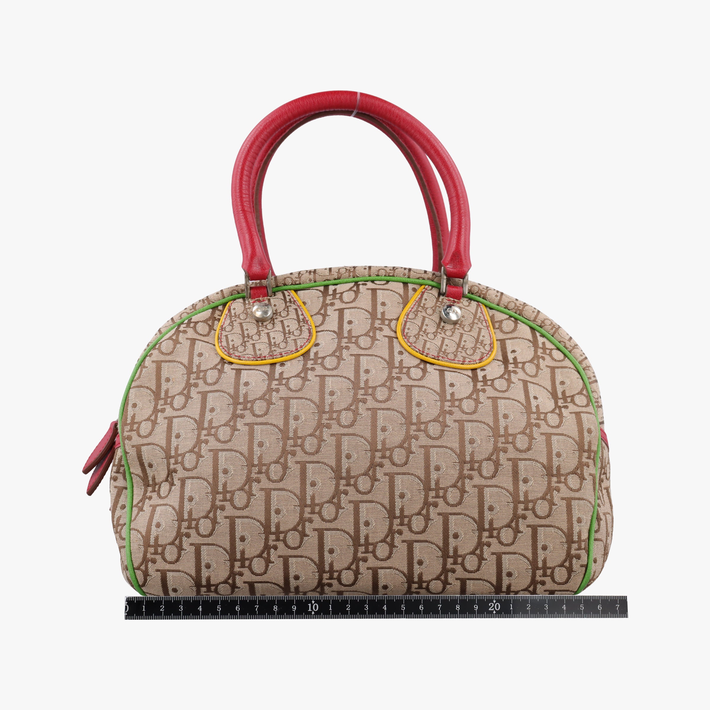 Pre-owned Christian Dior Rasta Trotter beige×Multicolour Canvas × Leather  handbag | stylenewstar