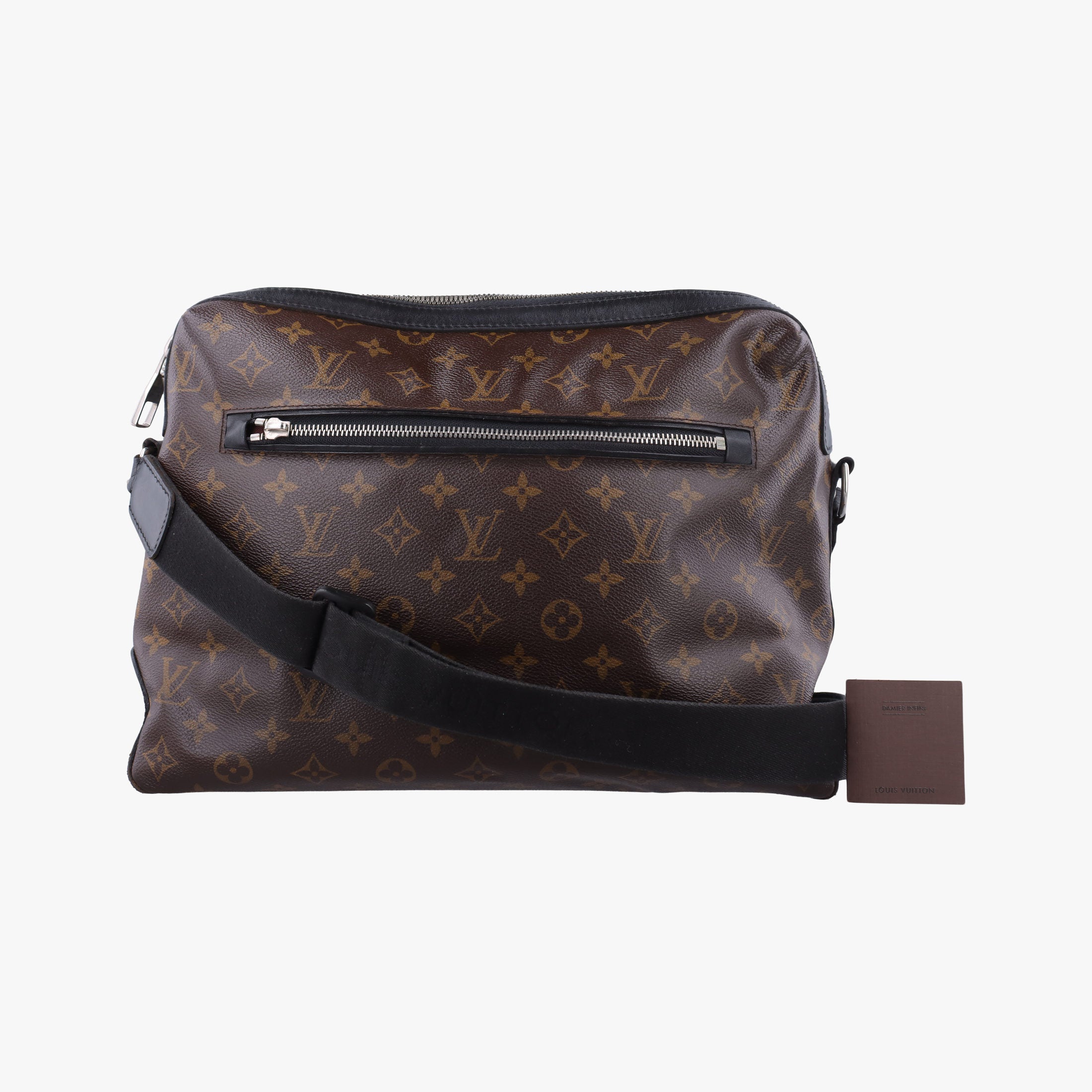 Pre-owned Louis Vuitton TORRES brown×black Monogram Macassar×calf leather M40387 shoulderbag | stylenewstar